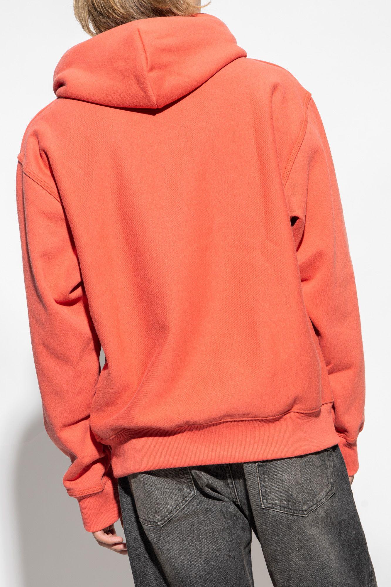 Stussy orange sweatshirt 2025