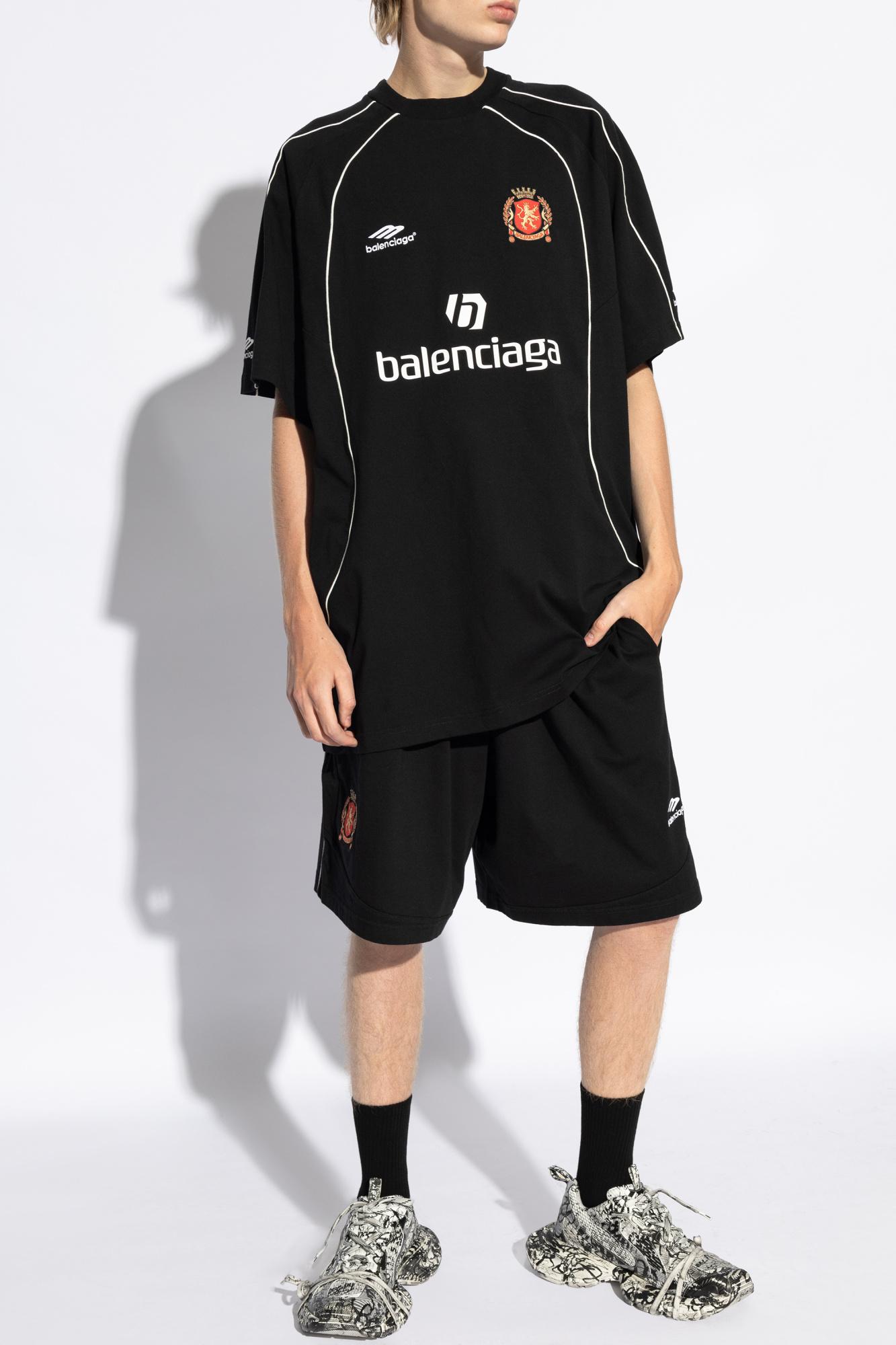 Balenciaga Logo Shorts, ' in Black for Men | Lyst