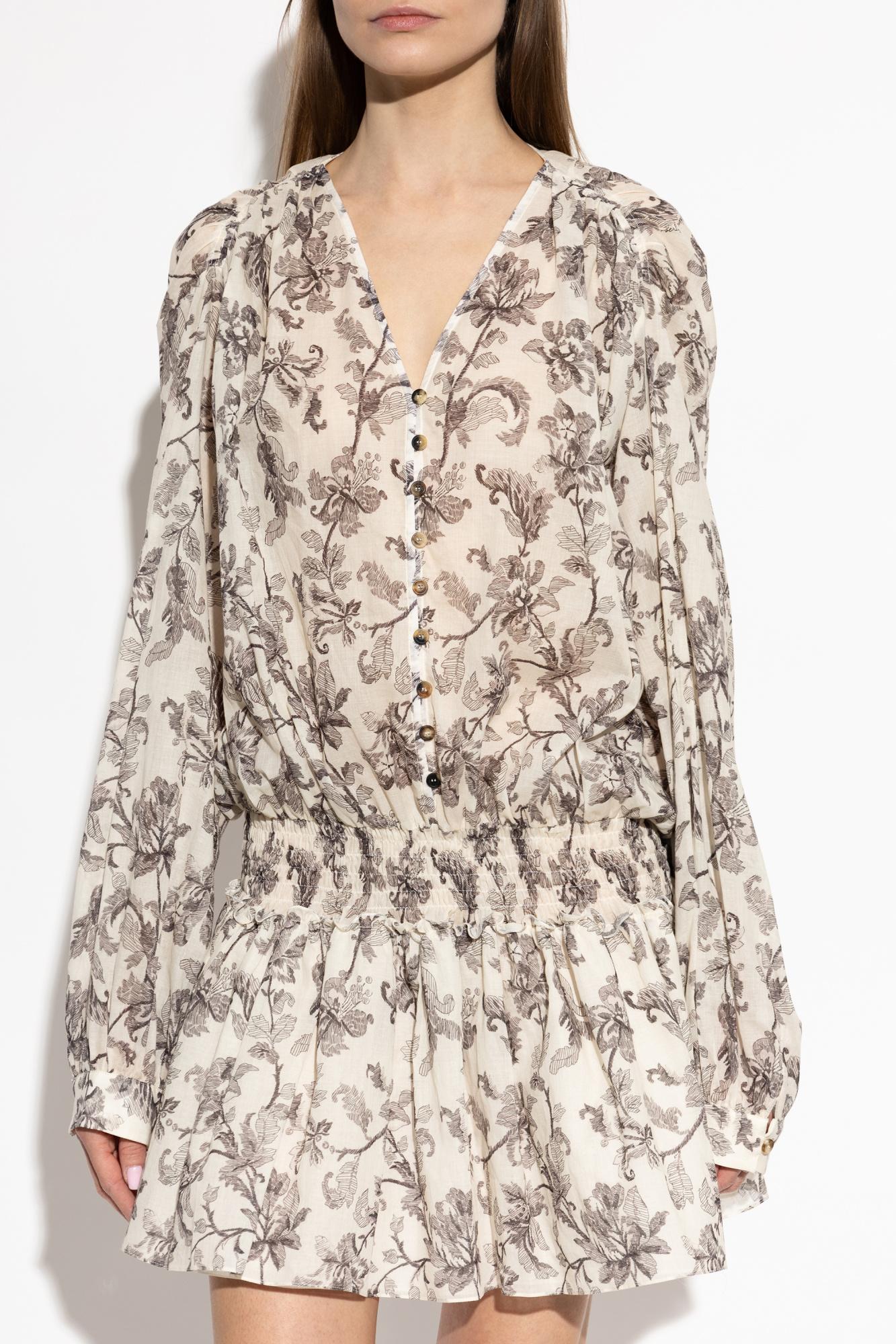 slim fit dress slacks Golden Goose Wool-blend chemisier dress Grey - Women