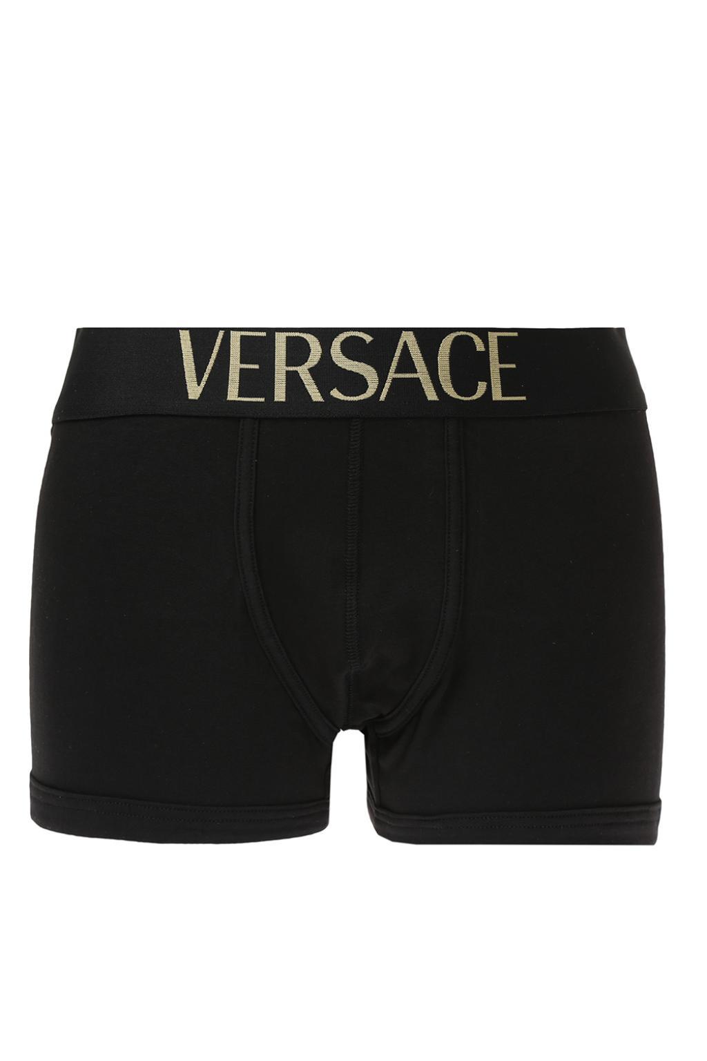 Versace Cotton Boxers Three-pack Multicolour in Black for Men - Lyst