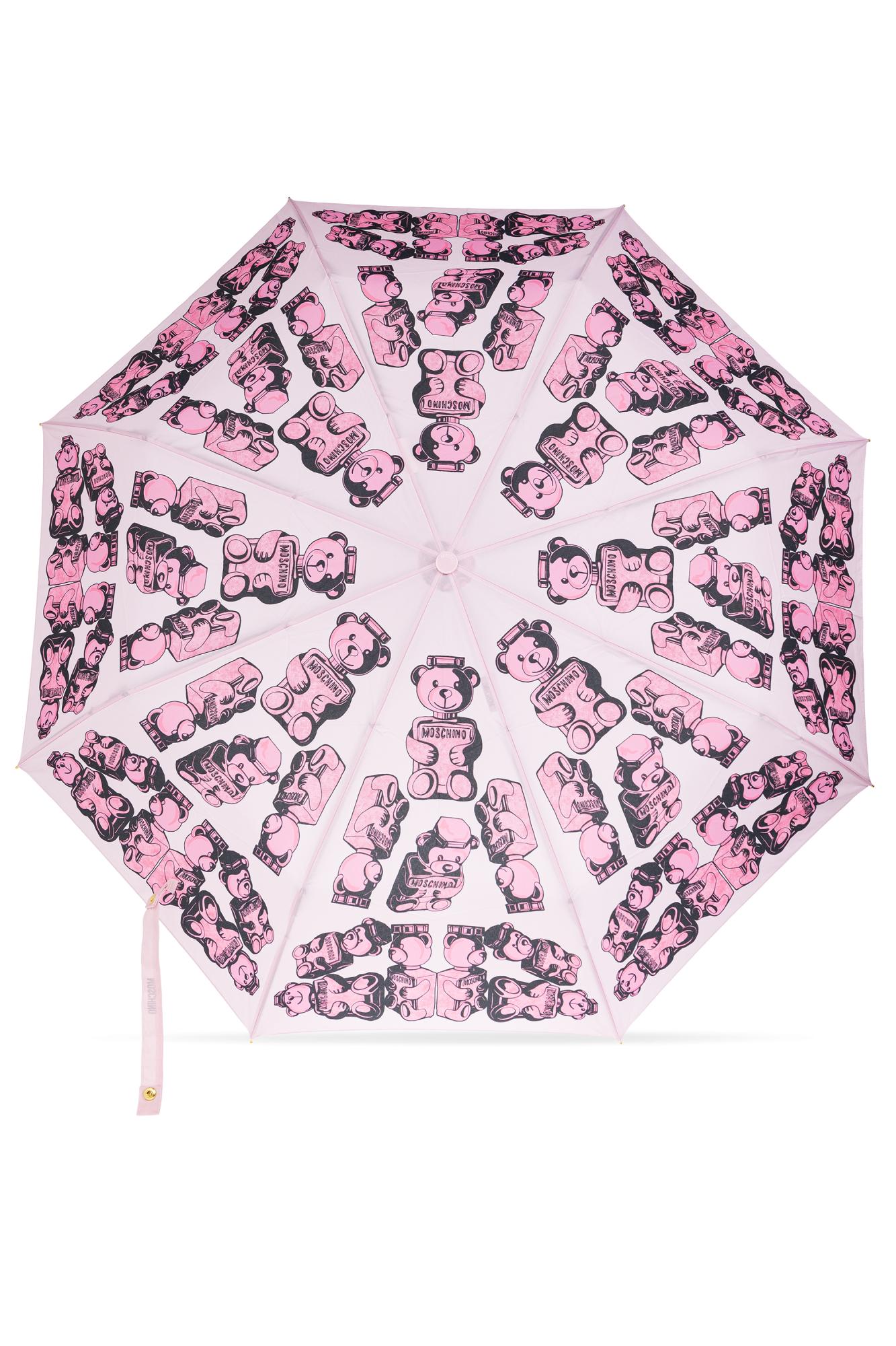Moschino Foldable Umbrella With Logo, in Pink Lyst UK
