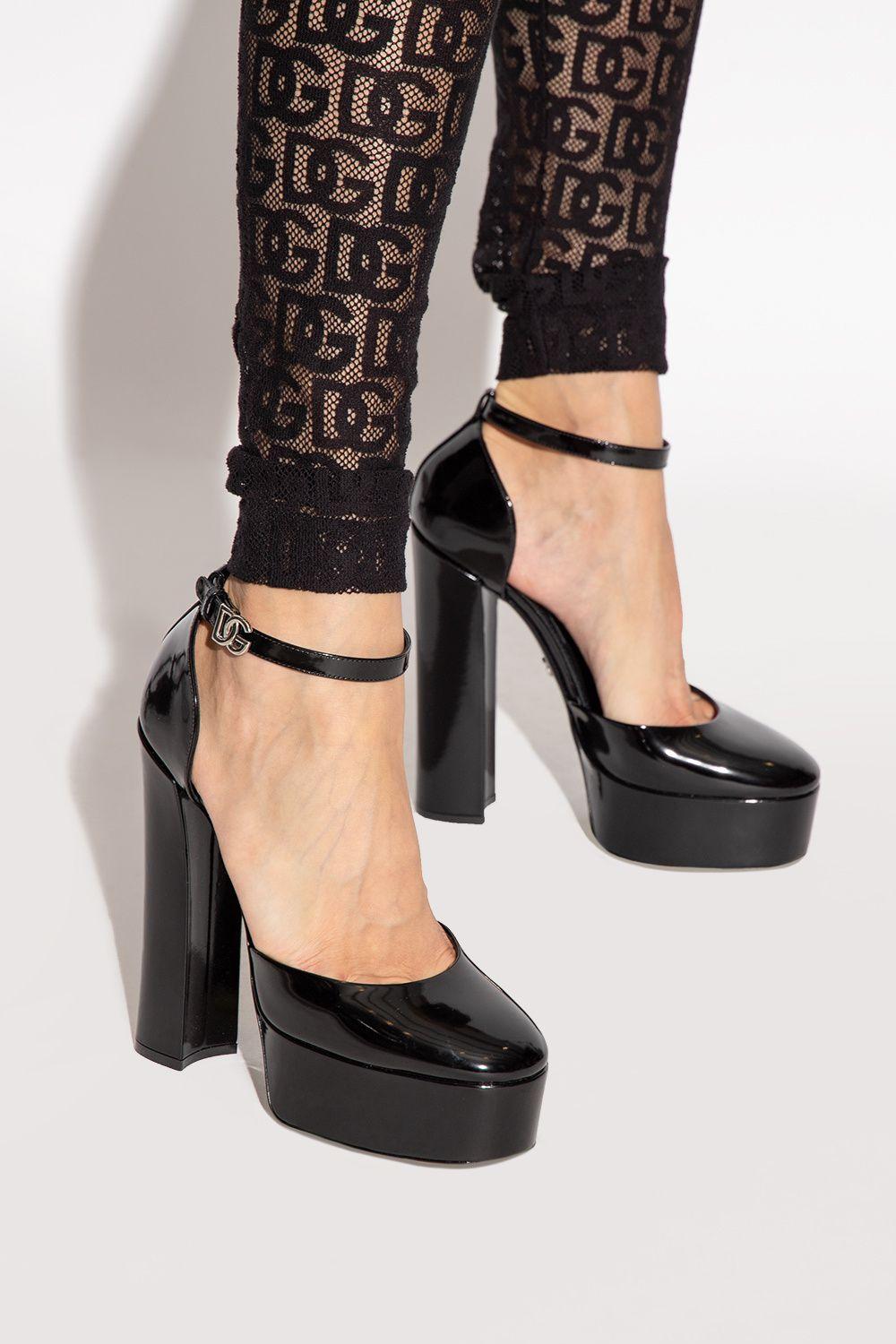 Dolce & Gabbana Platform Shoes In Patent Leather in Black | Lyst