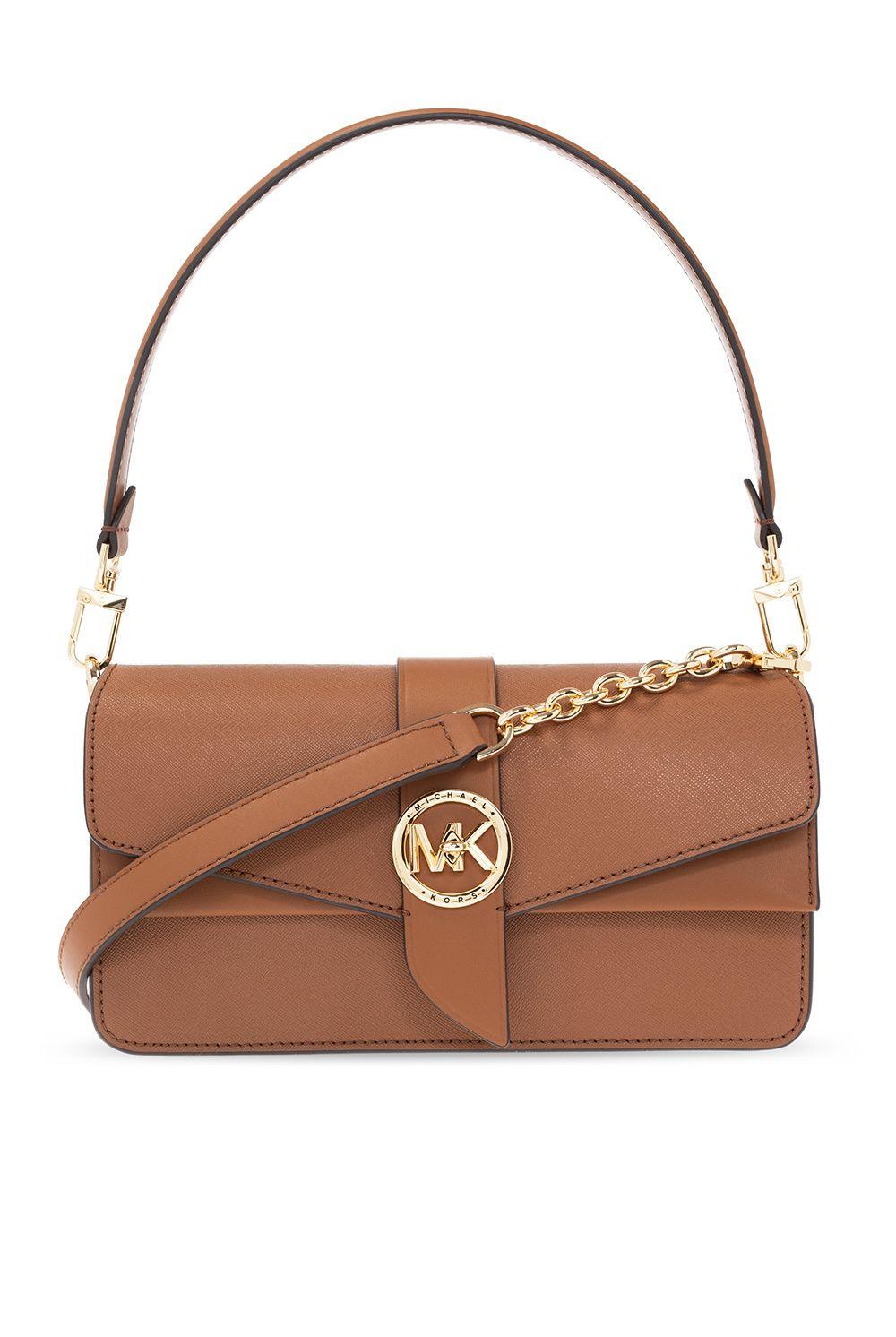 MICHAEL Michael Kors 'greenwich Medium' Shoulder Bag in Brown Lyst