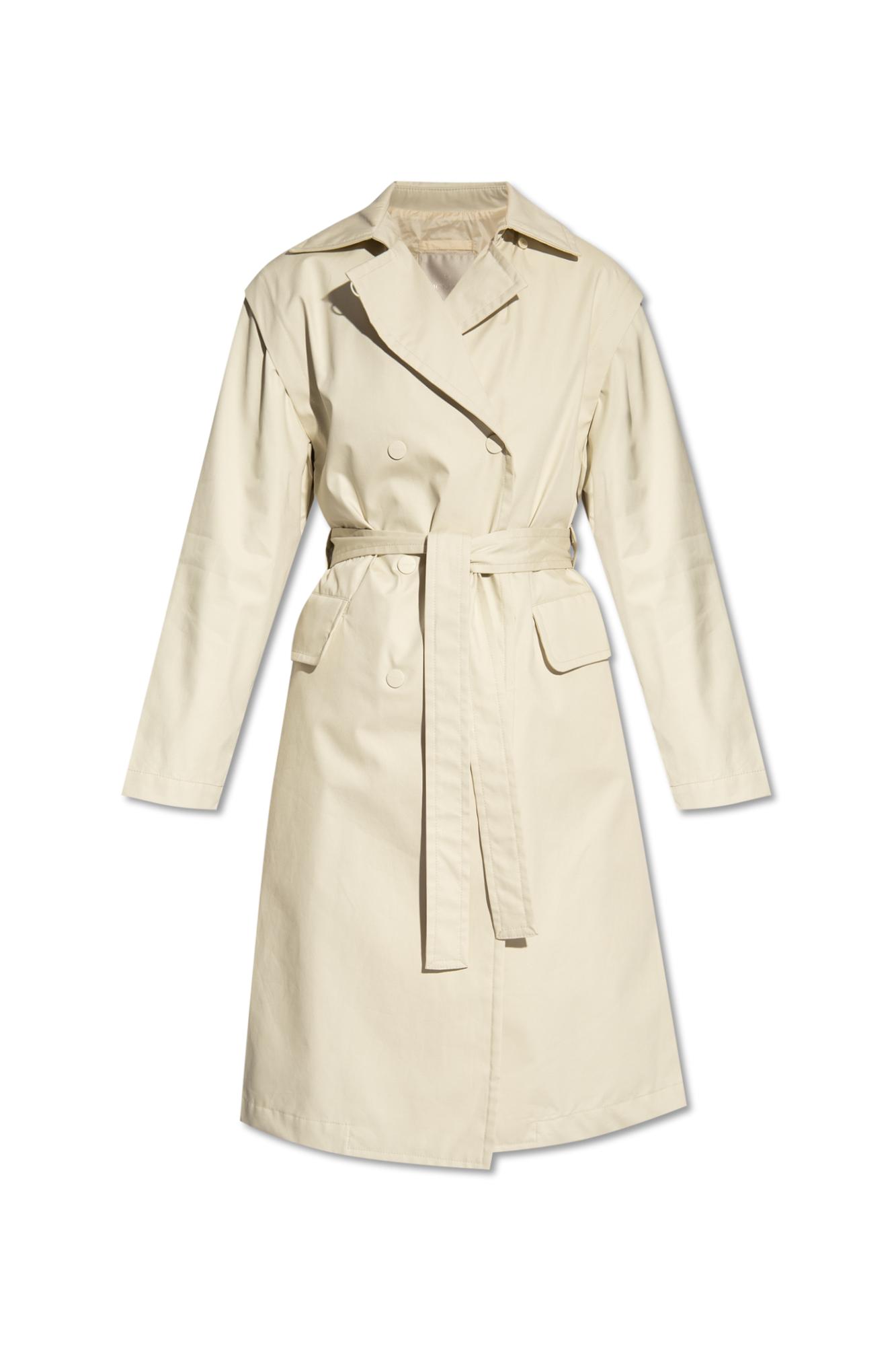 Moncler elyme Trench Coat in Natural Lyst UK