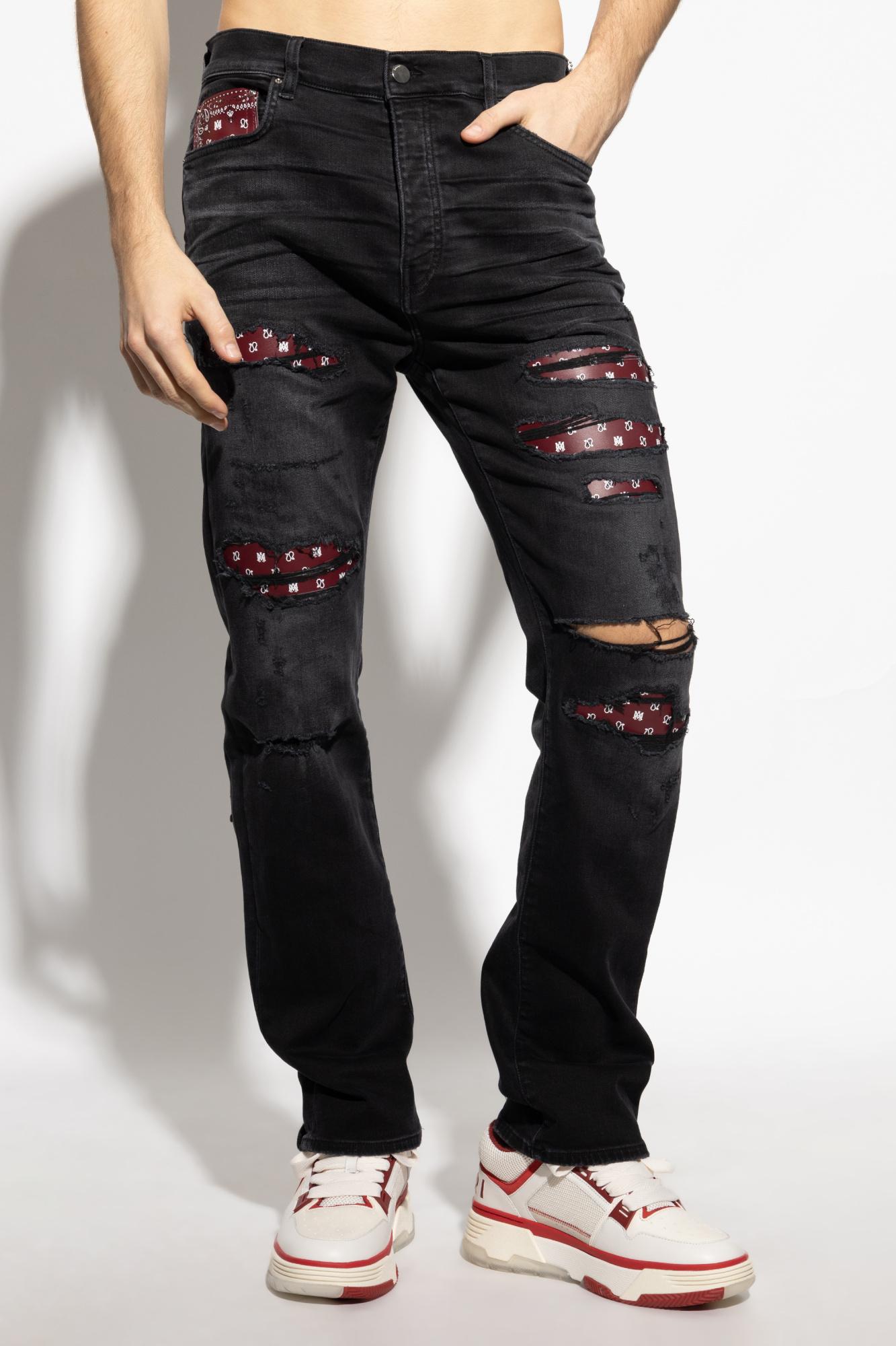 Amiri Straight Jeans in Black for Men Lyst UK