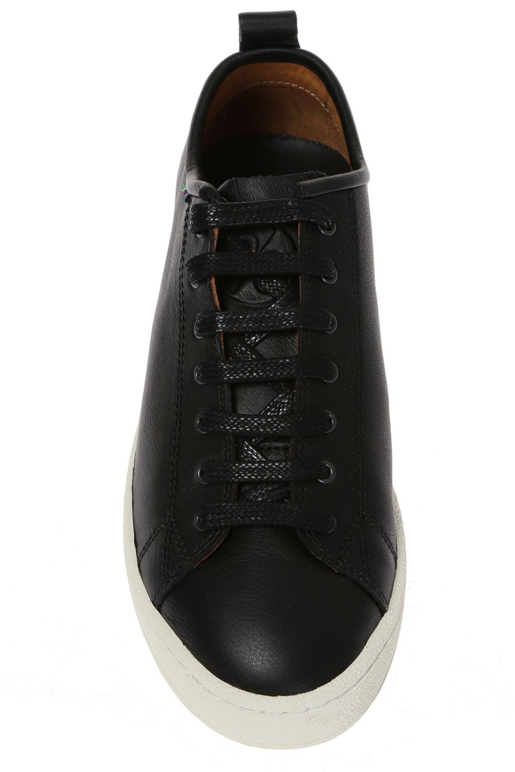 Lyst - Paul Smith Miyata Leather Trainers in Black for Men - Save 30%