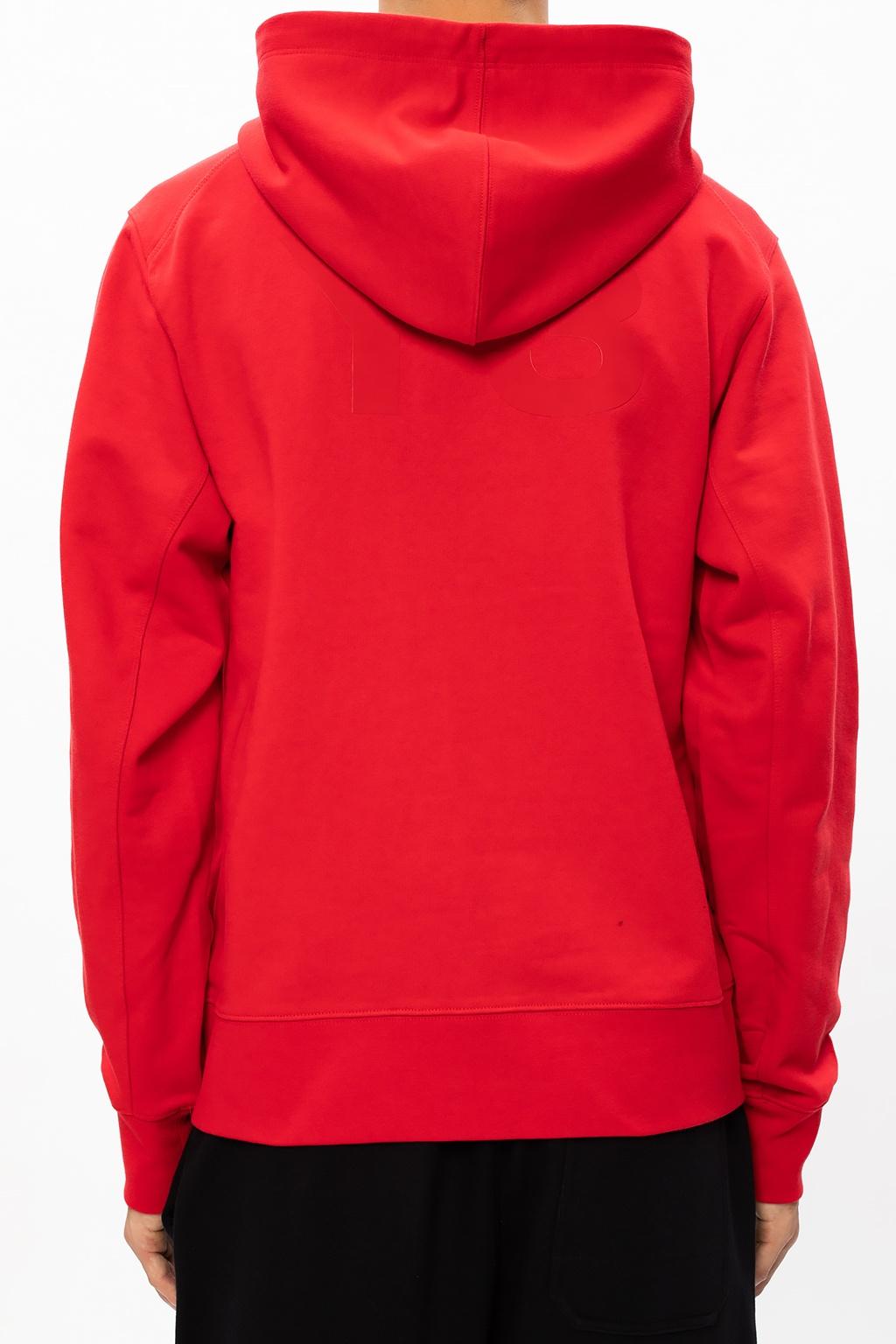 y3 red hoodie