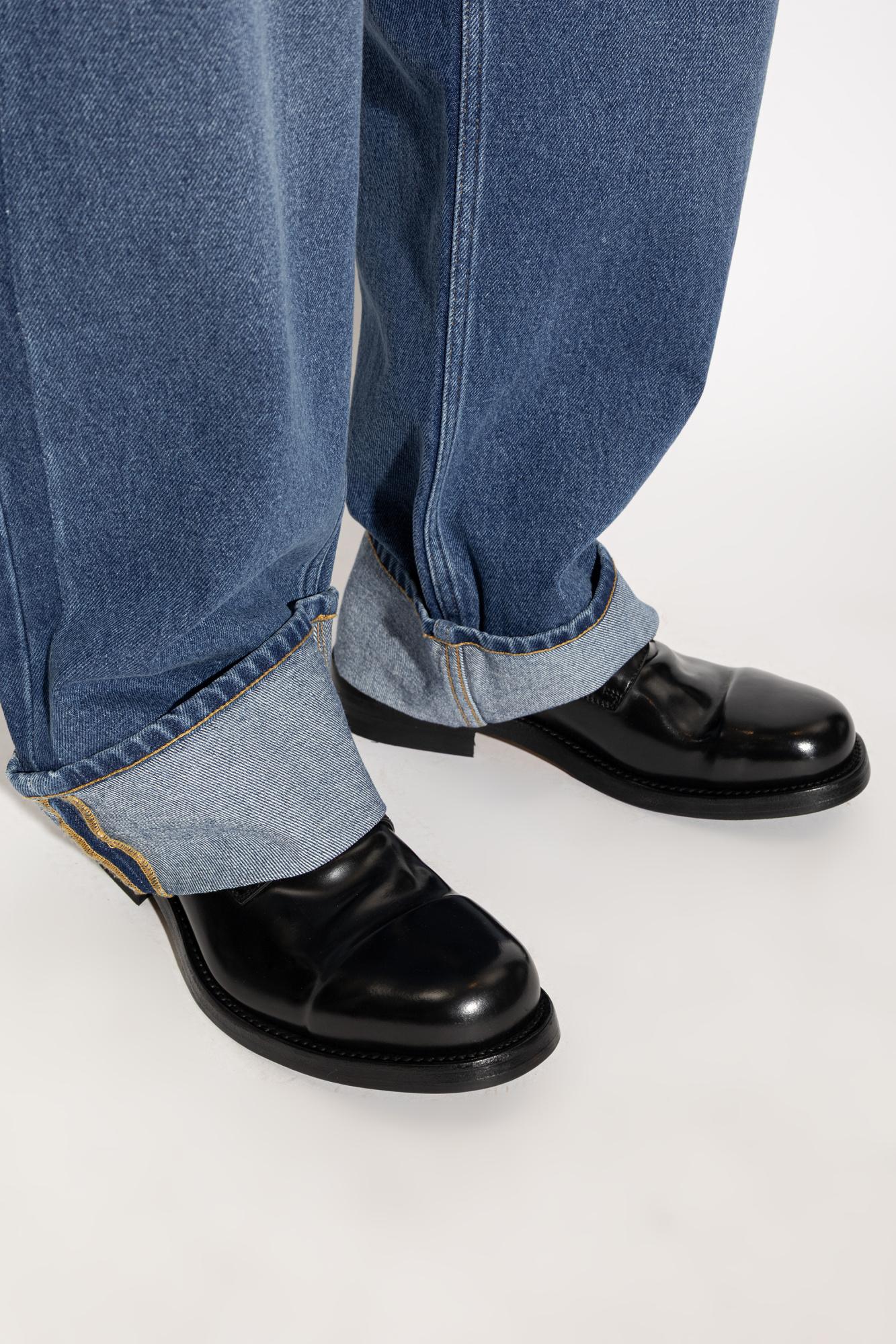 BOTTEGA VENETA Derby Shoes 革靴 Bottega Veneta 'Rob' Derby Shoes in Blue for Men | Lyst