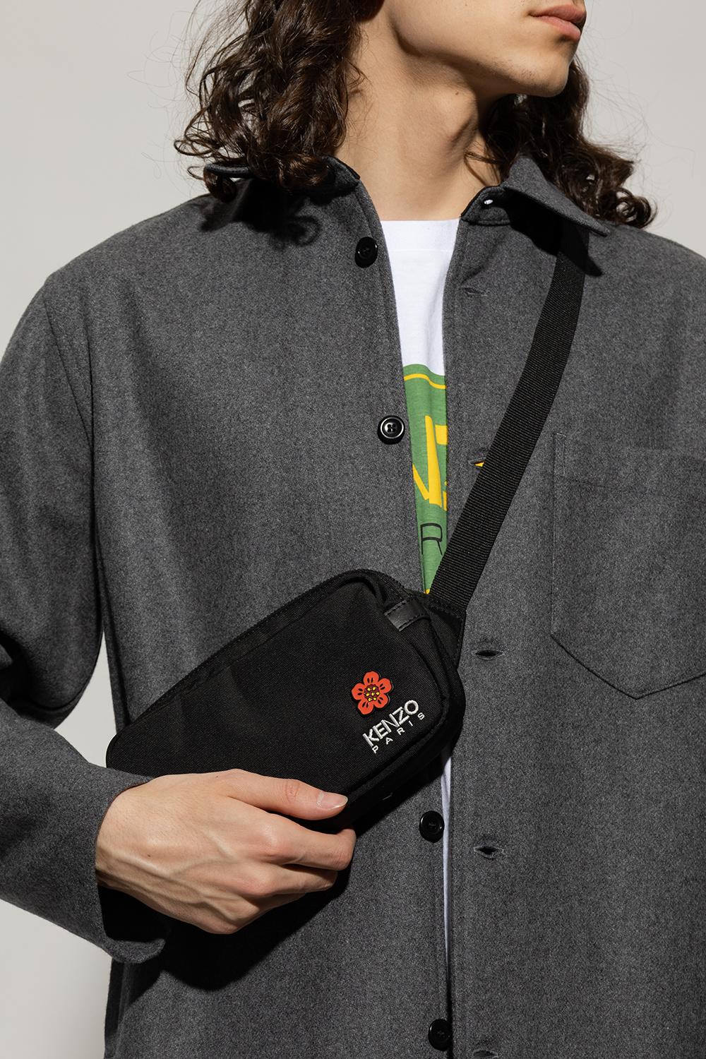 KENZO Belt Bag With Logo in Gray for Men Lyst