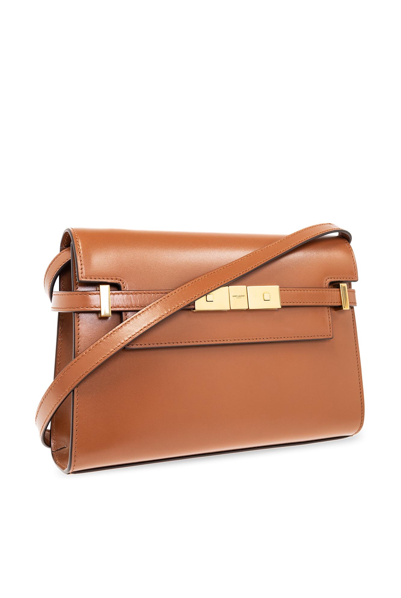 Saint Laurent 'Manhattan Small' Shoulder Bag in Brown | Lyst
