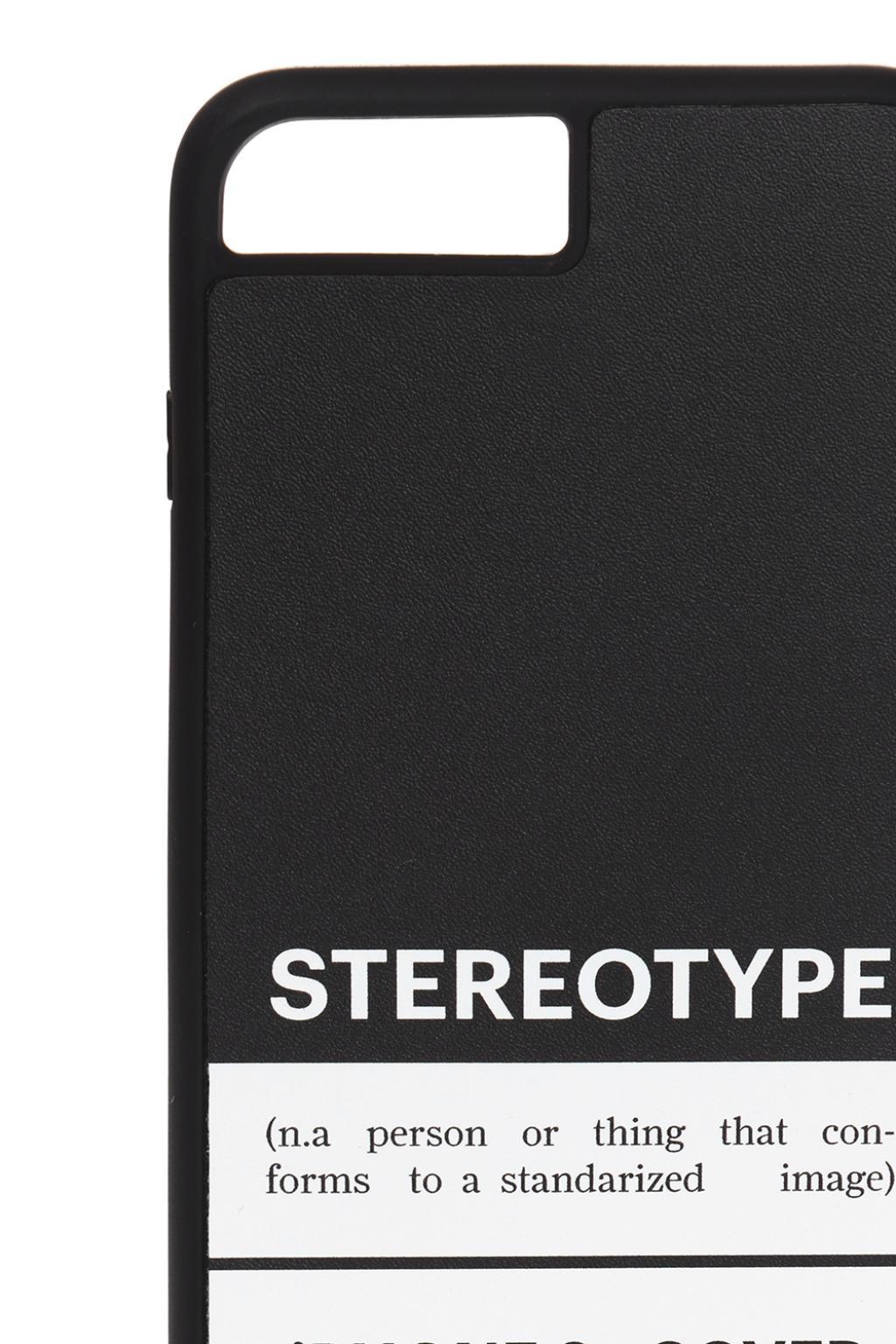 Maison Margiela Leather 11 Stereotype Iphone 8 Plus Case in Black for