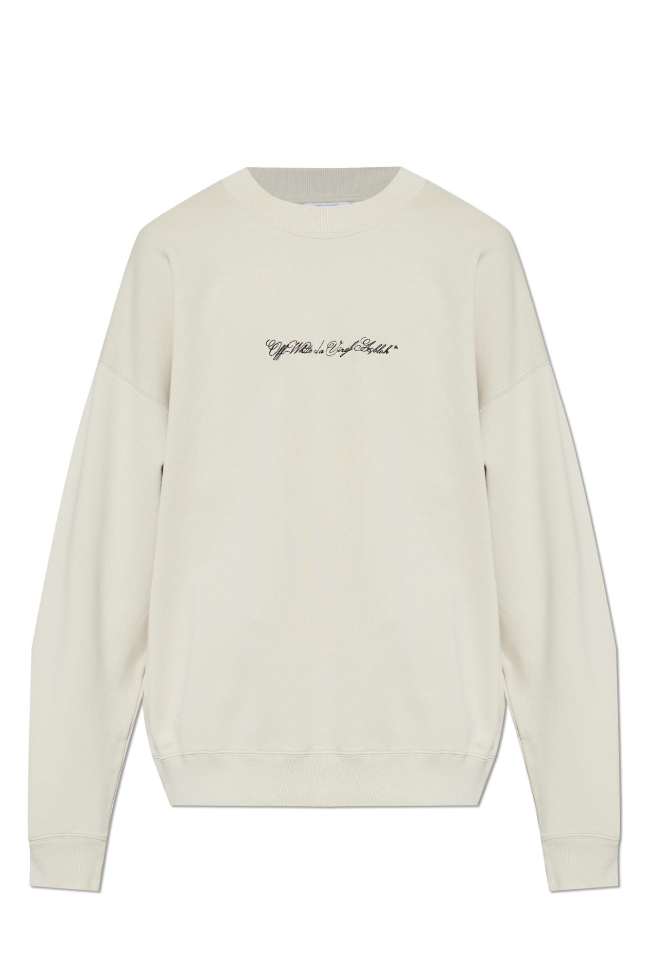 トップス Off-White Main Label Circle Crewneck Off-White c/o Virgil Abloh Sweatshirt With Embroidered Logo in