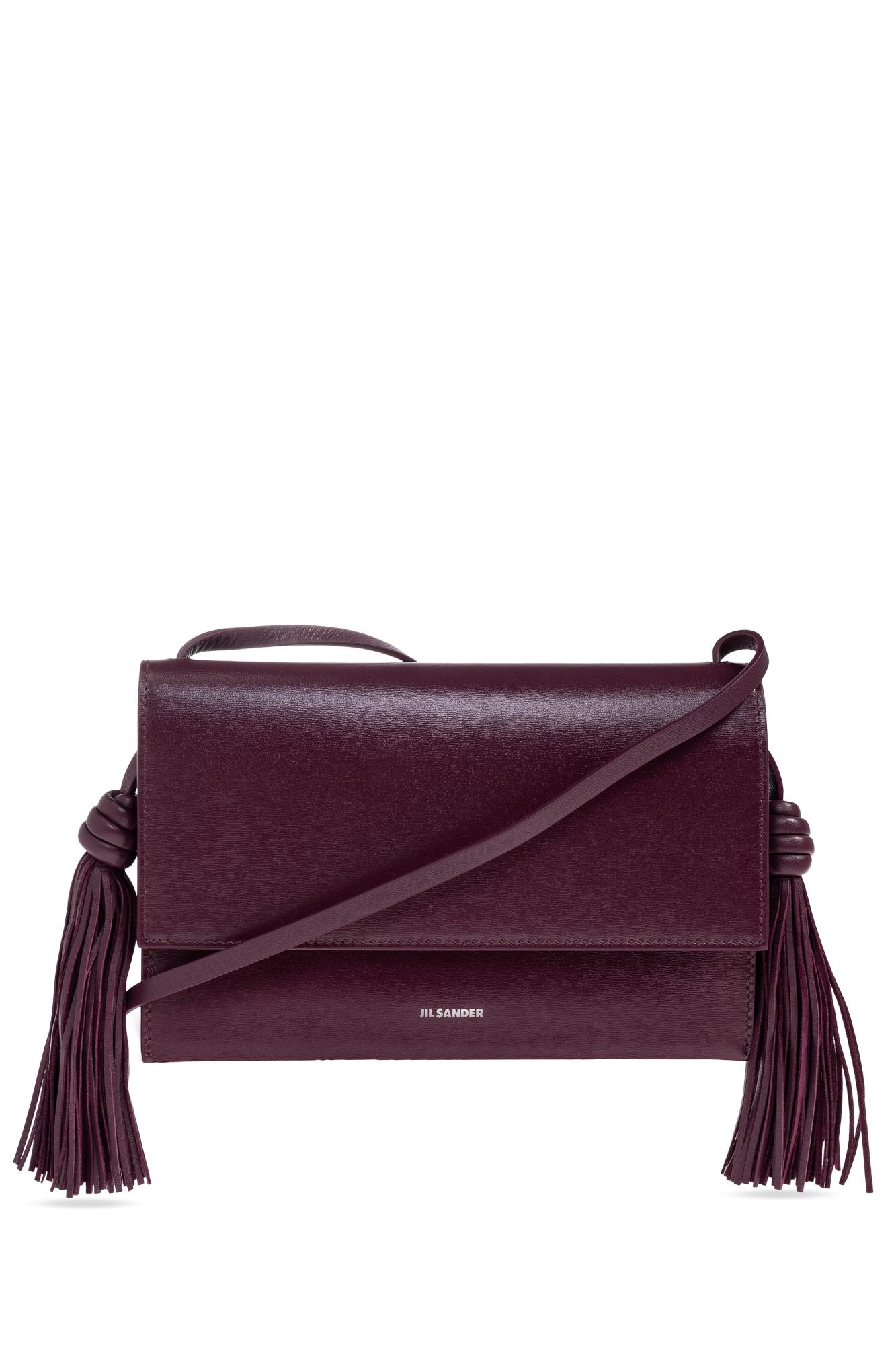 ショルダーバッグ Jil Sander Skin pink leather small Tangle shoulder bag Dark Pink Leather Small Tangle Shoulder Bag – MAYFEYR