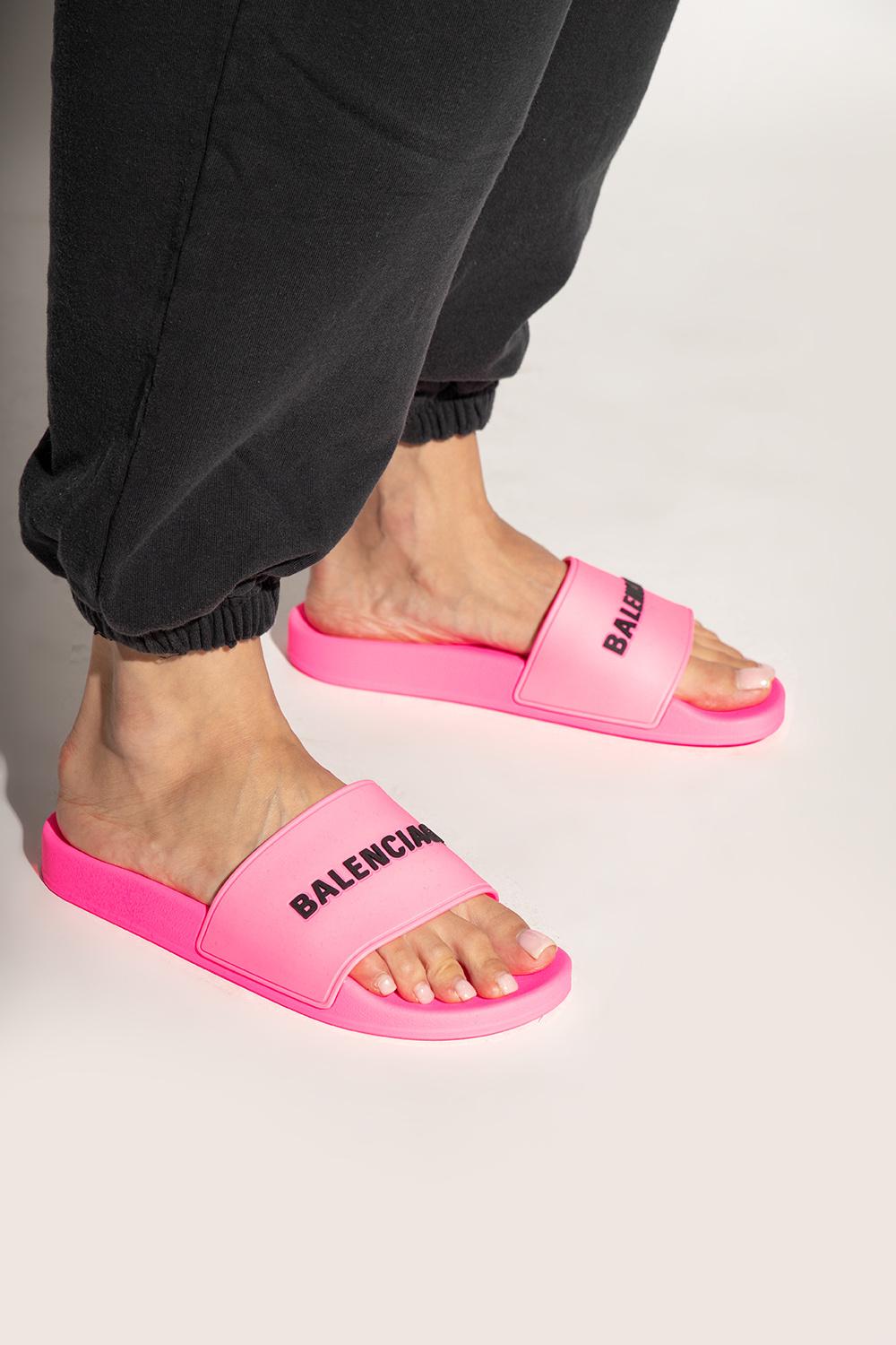 Balenciaga Rubber Slides in Pink Lyst