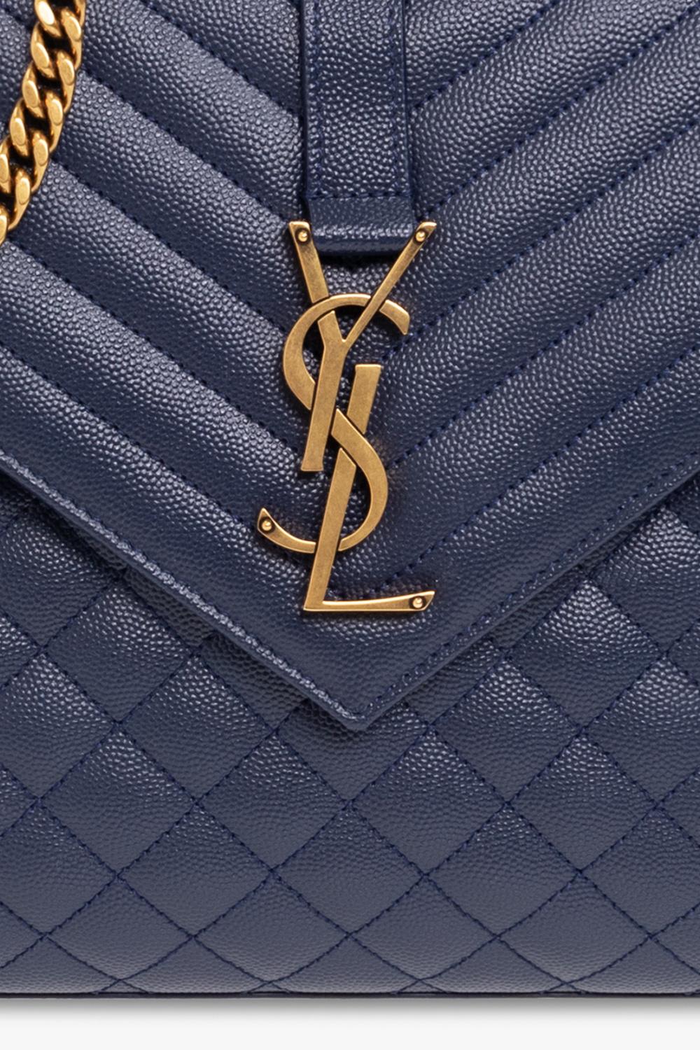 Saint Laurent Medium Envelope Shoulder Bag - Blue Size