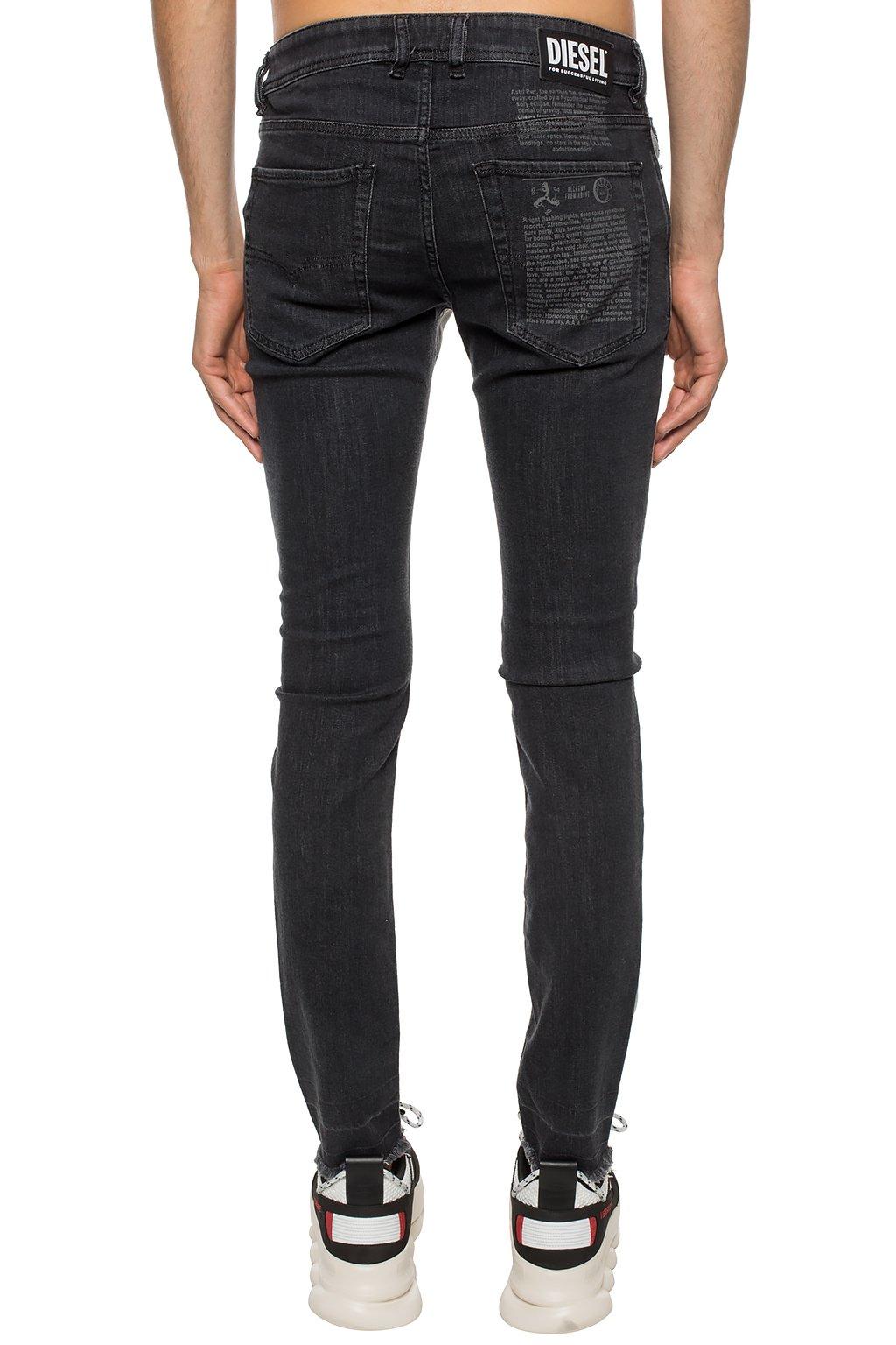 DIESEL Denim 'sleenker-x-sp' Skinny Jeans in Grey (Gray) for Men - Lyst
