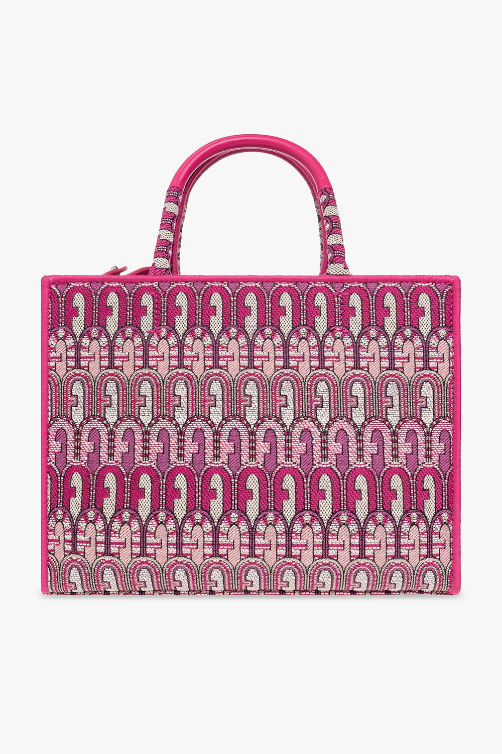 Furla Opportunity Logo Small Printed Canvas Tote Bag