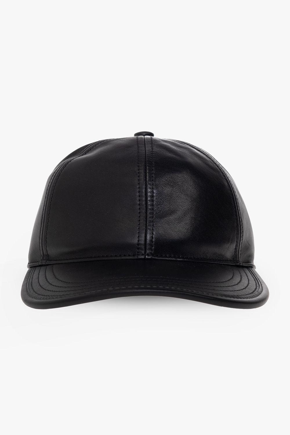 COACH Leather Baseball Cap in Black for Men Lyst