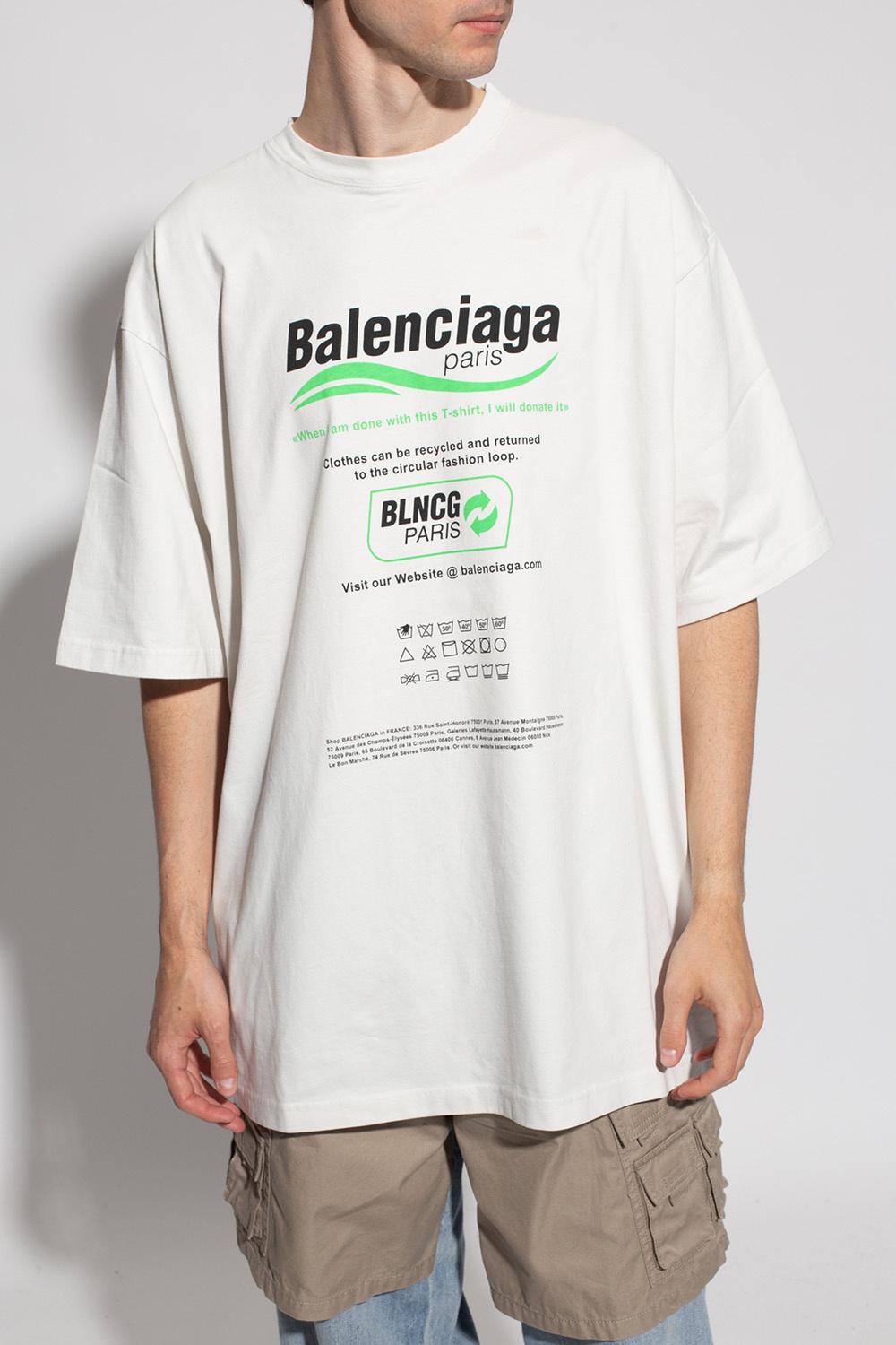 skærm røg Følelse Balenciaga Oversize T-shirt in White for Men | Lyst