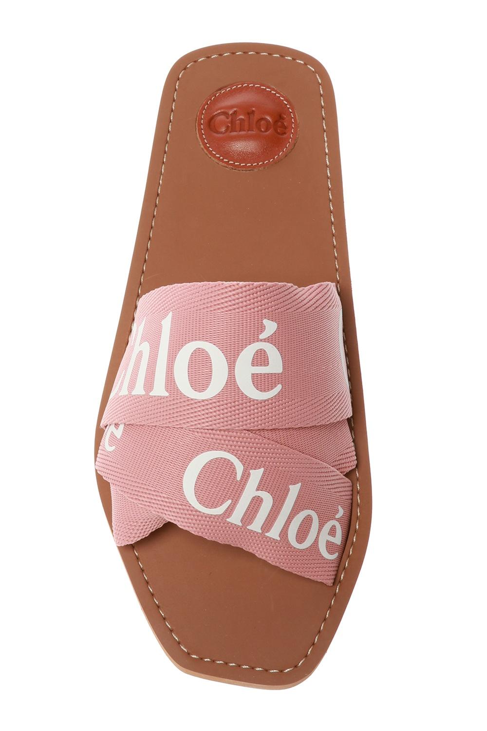 pink chloe slides
