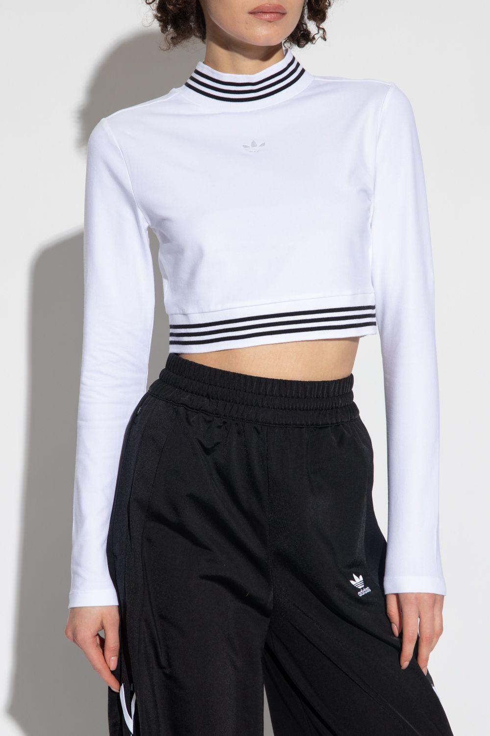 adidas Originals Cropped Top in White | Lyst