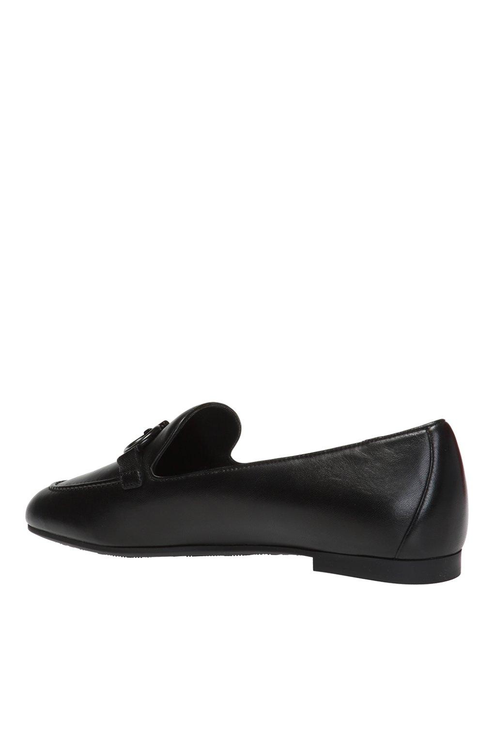 Ferragamo 'trifoglio' Loafers Black | Lyst