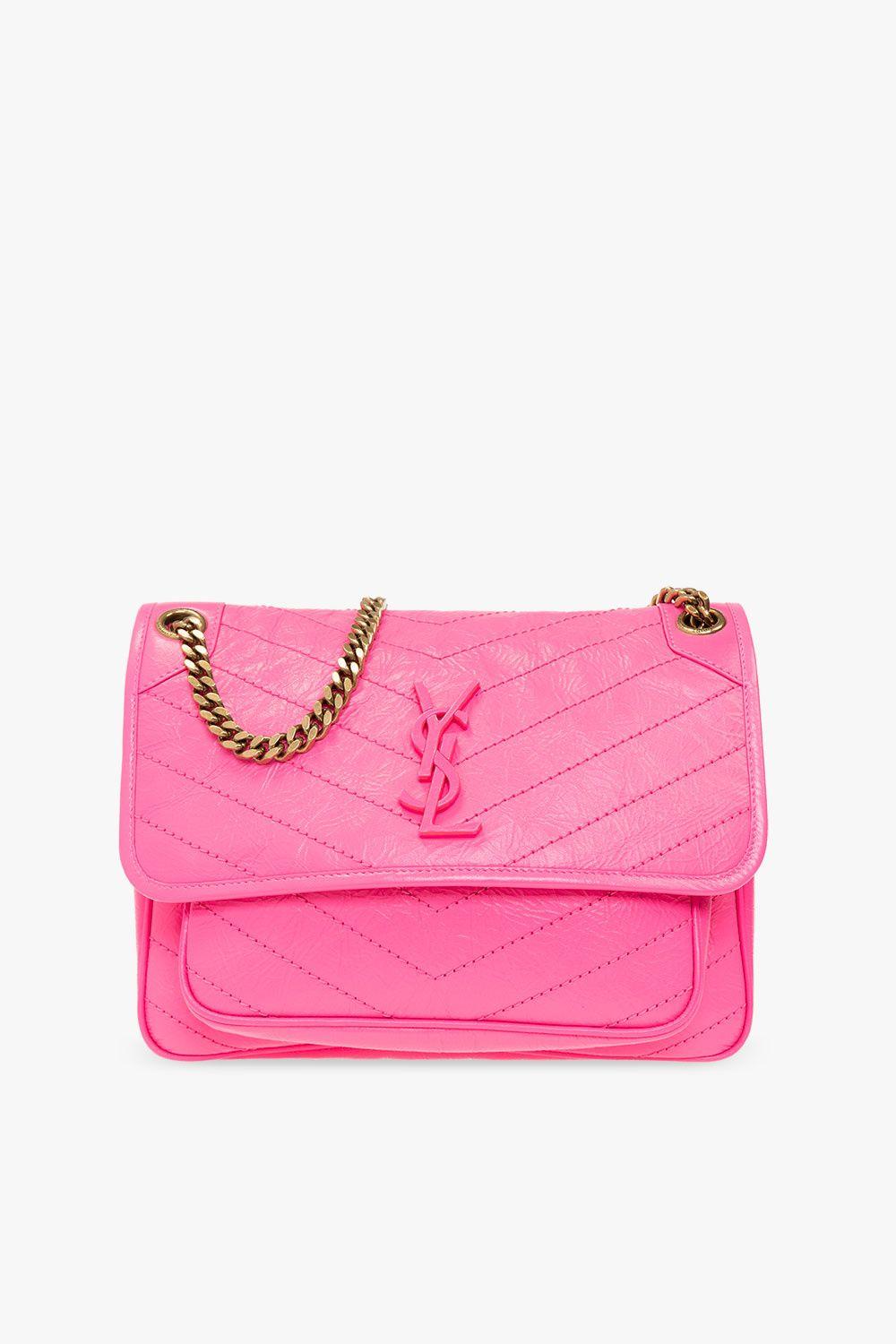Saint Laurent 'niki Medium' Shoulder Bag in Pink | Lyst