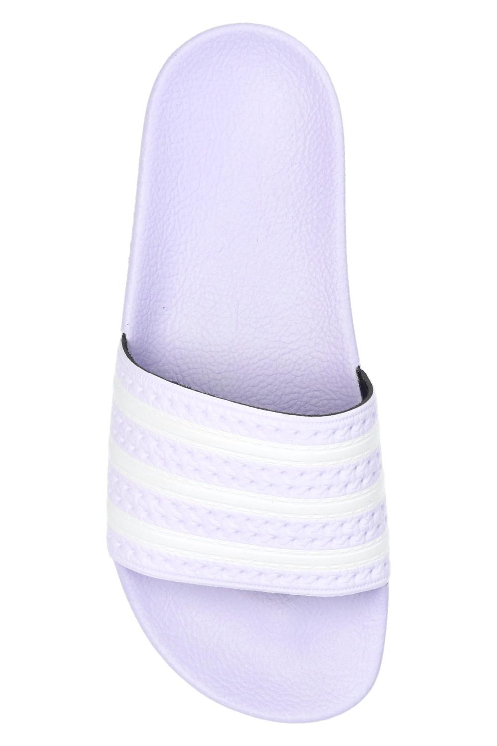 adidas adilette slides purple