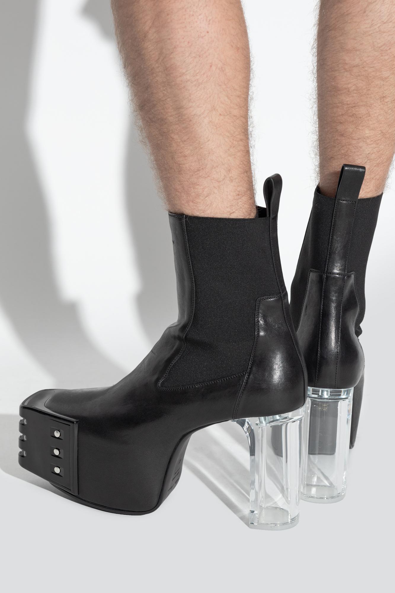 Rick Owens Square Toe Boots for Men | Lyst
