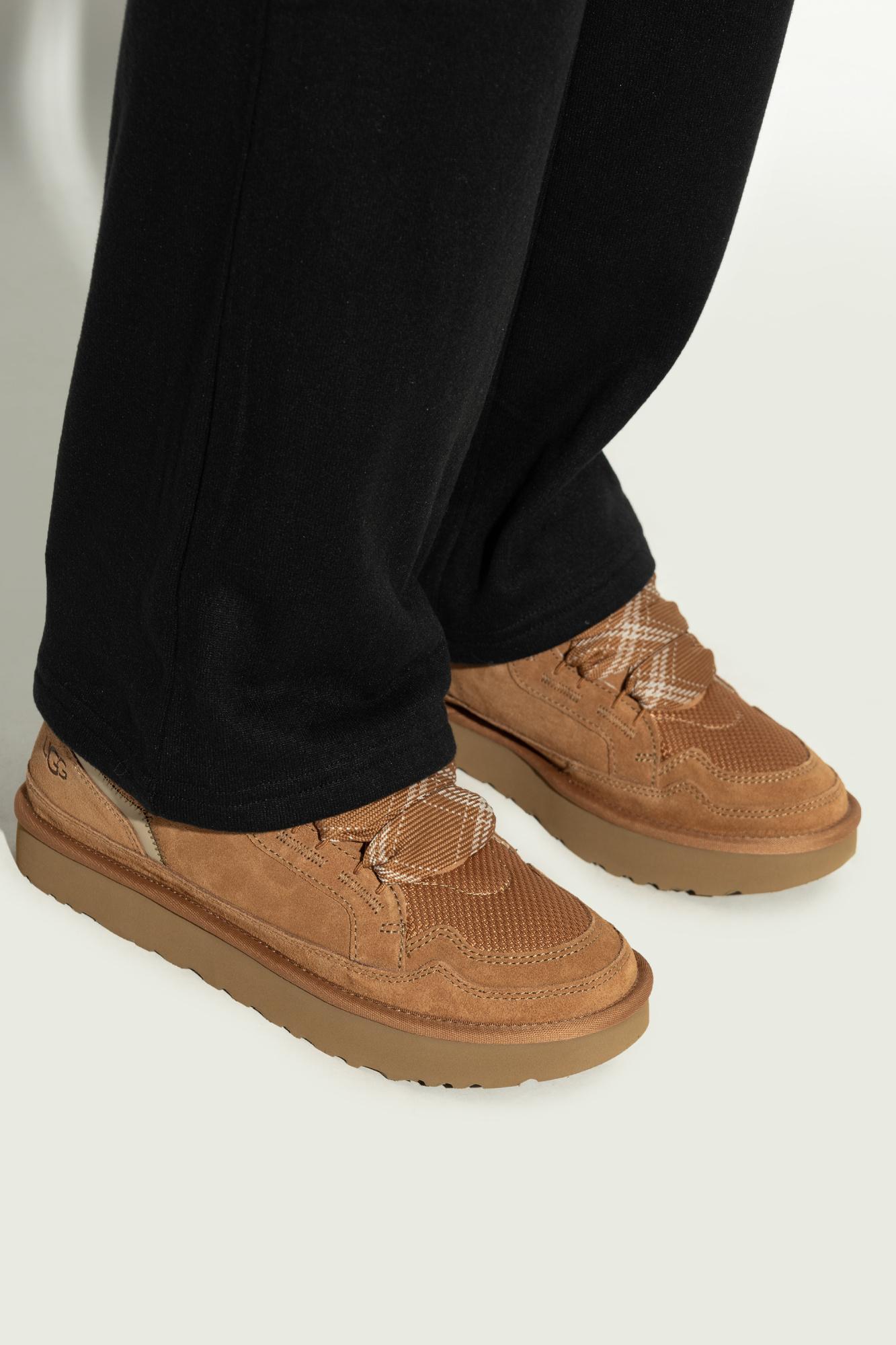 Slip On Ugg Leather Tennis Shoes UGG High-top Sneakers For Women