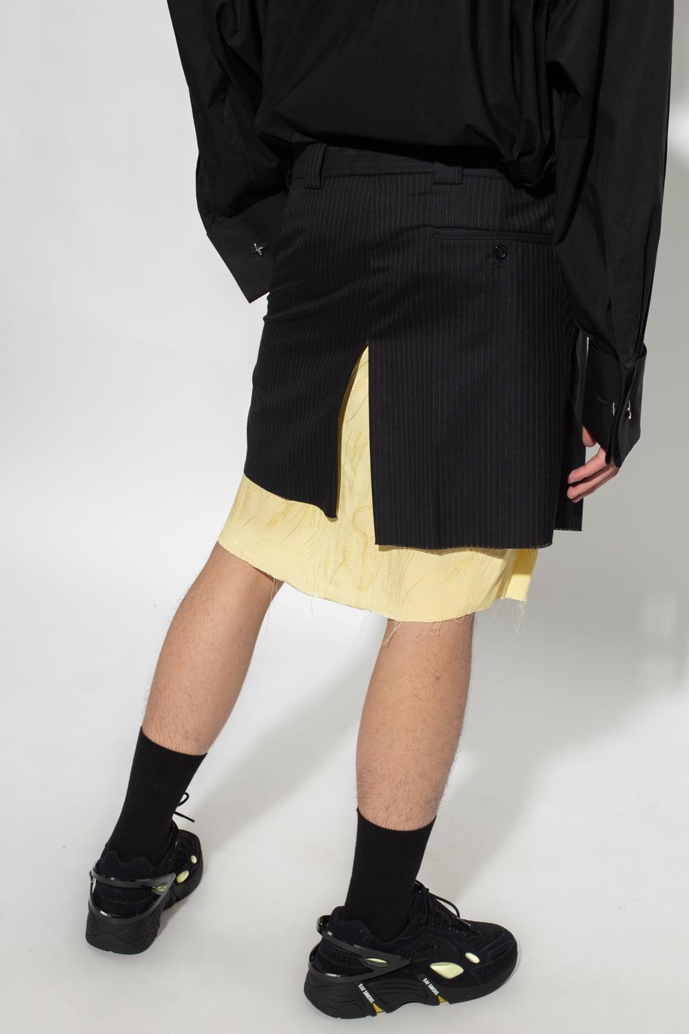 Raf Simons Wool Skirt in Black for Men | Lyst