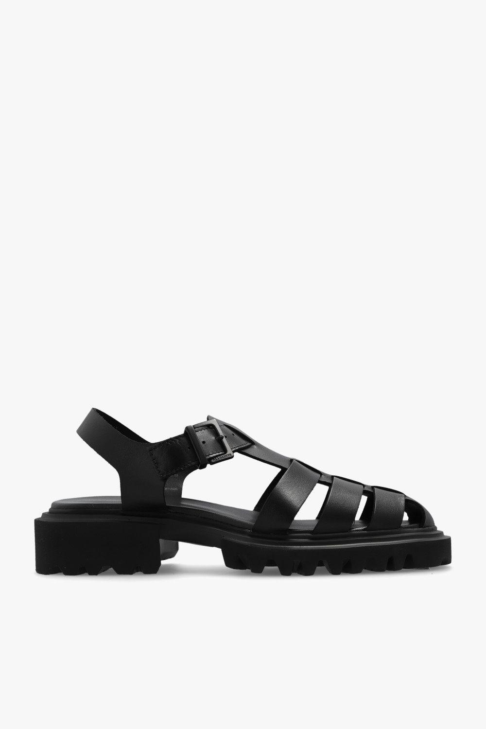 AllSaints 'nessie' Sandals in Black | Lyst