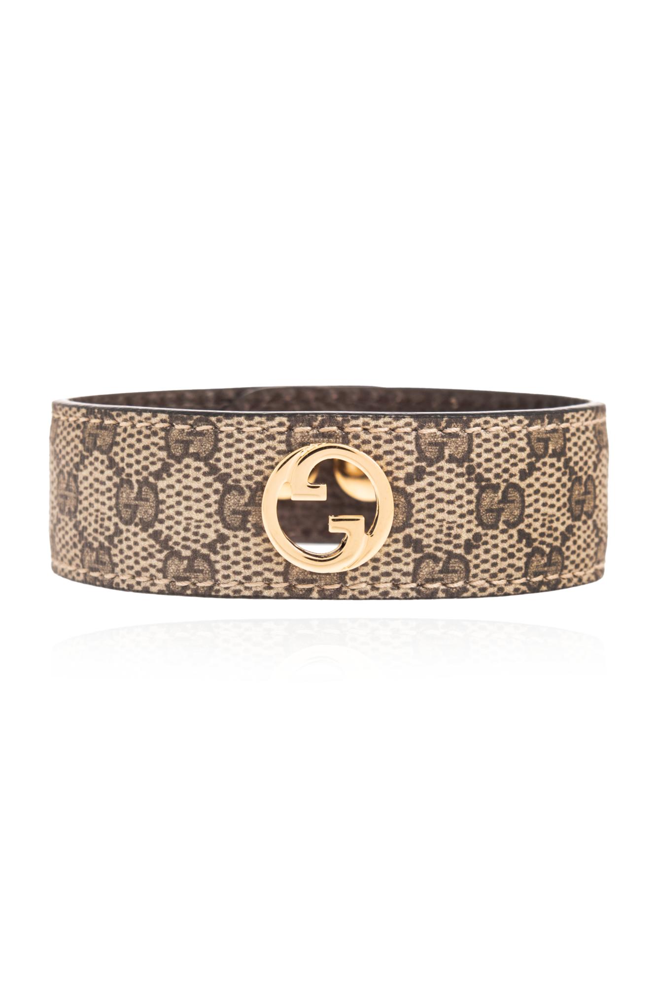 Gucci Bracelet With Logo, in Natural | Lyst