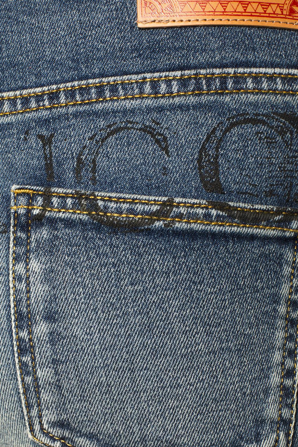 Kæledyr partikel enkel Gucci Denim Logo-printed Jeans in Blue - Lyst