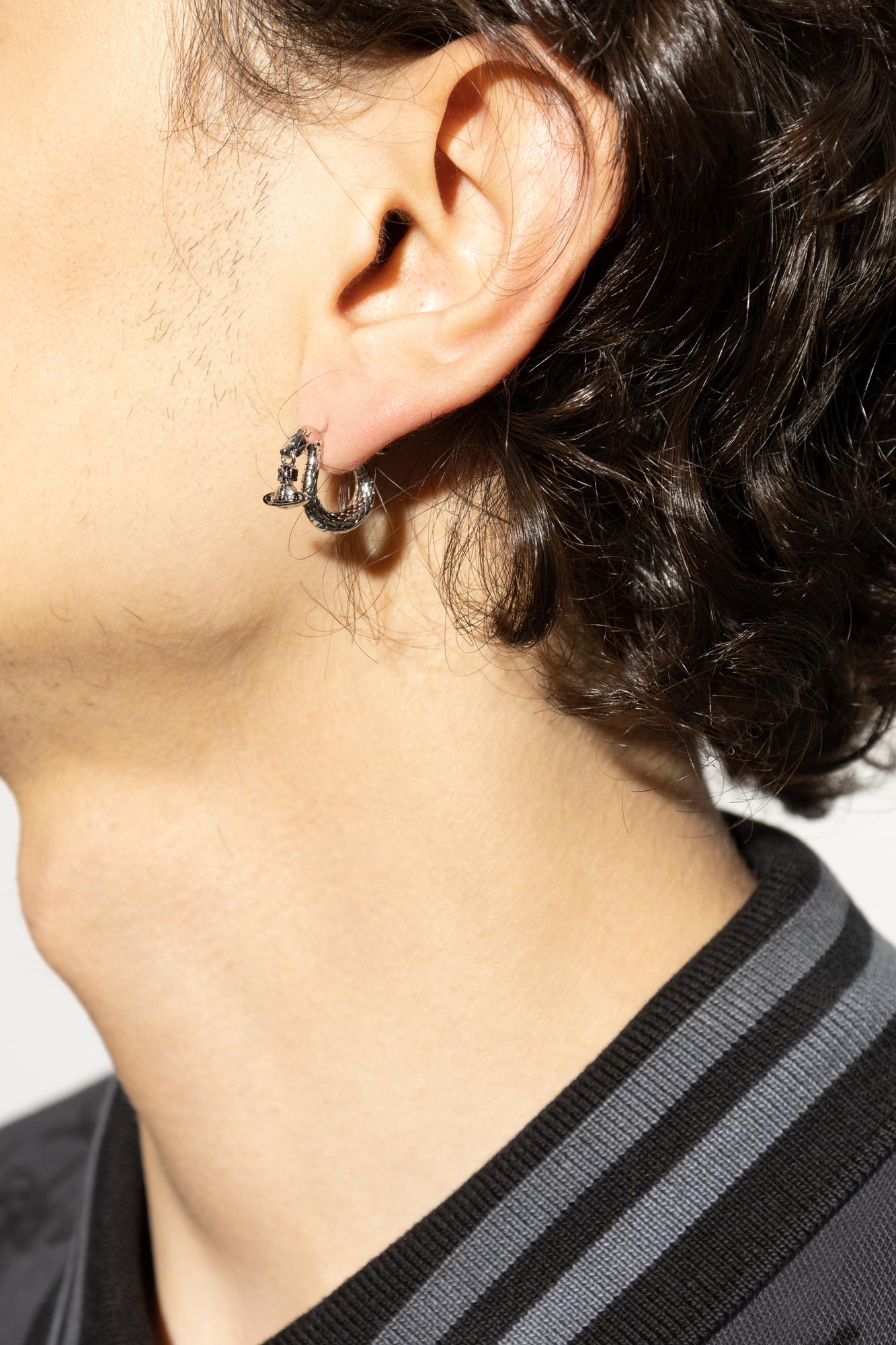Vivienne Westwood Single Earring With Snake Motif in Black for Men 