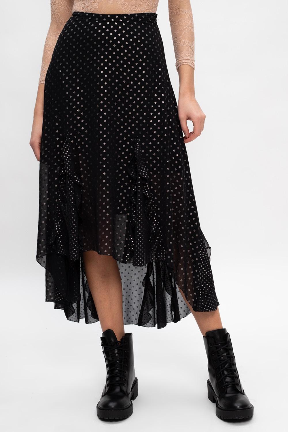 AllSaints 'ilia' Asymmetrical Skirt in Black | Lyst