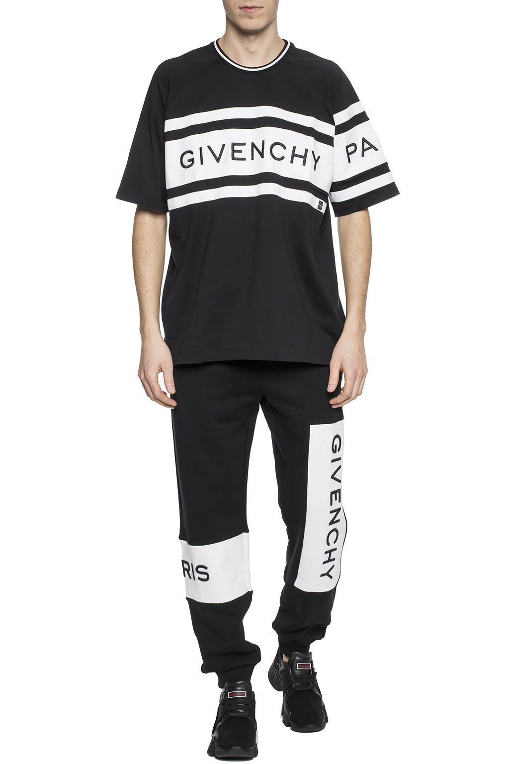 GIVENCHY Slim-Fit Logo-Embroidered Cotton-Jersey Sweatpants for Men