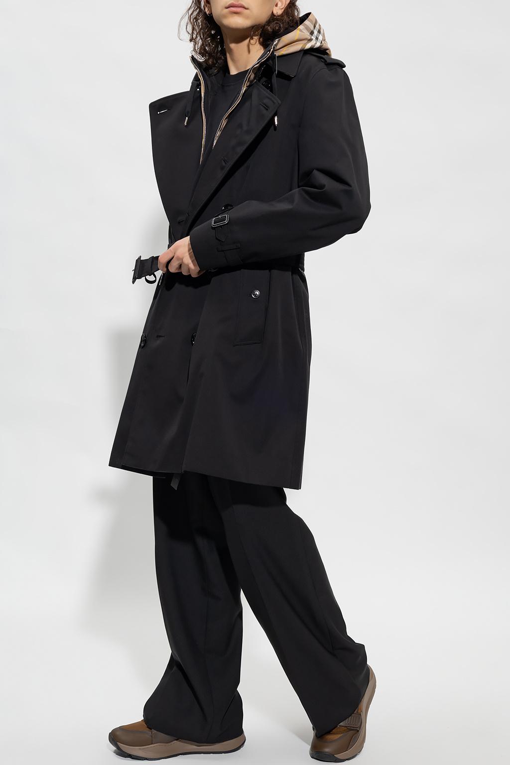 Burberry kensington hot sale trench black