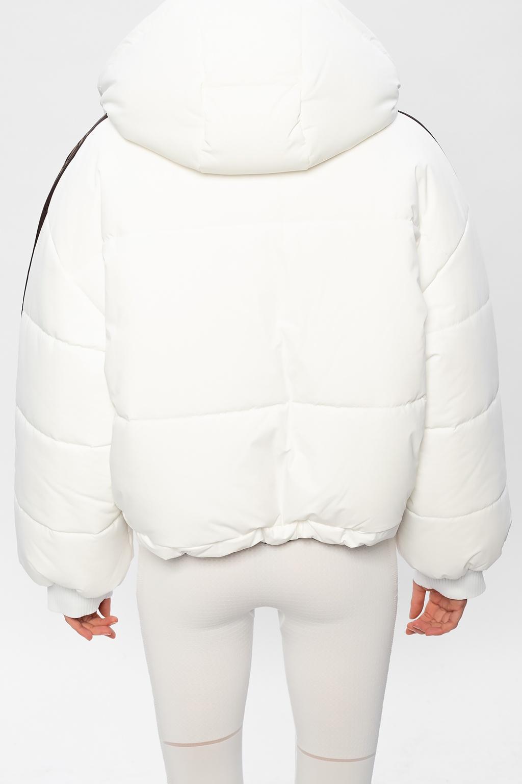 Fendi Reversible Nylon Jacket With Rainbow Girl Graphics in White