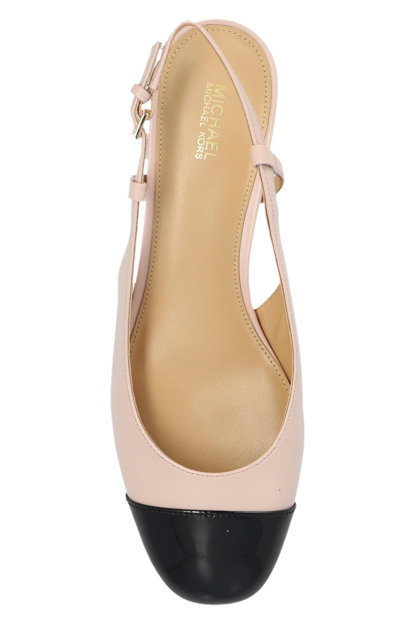 MICHAEL Michael Kors Leather Slingback Shoes in Black Lyst UK