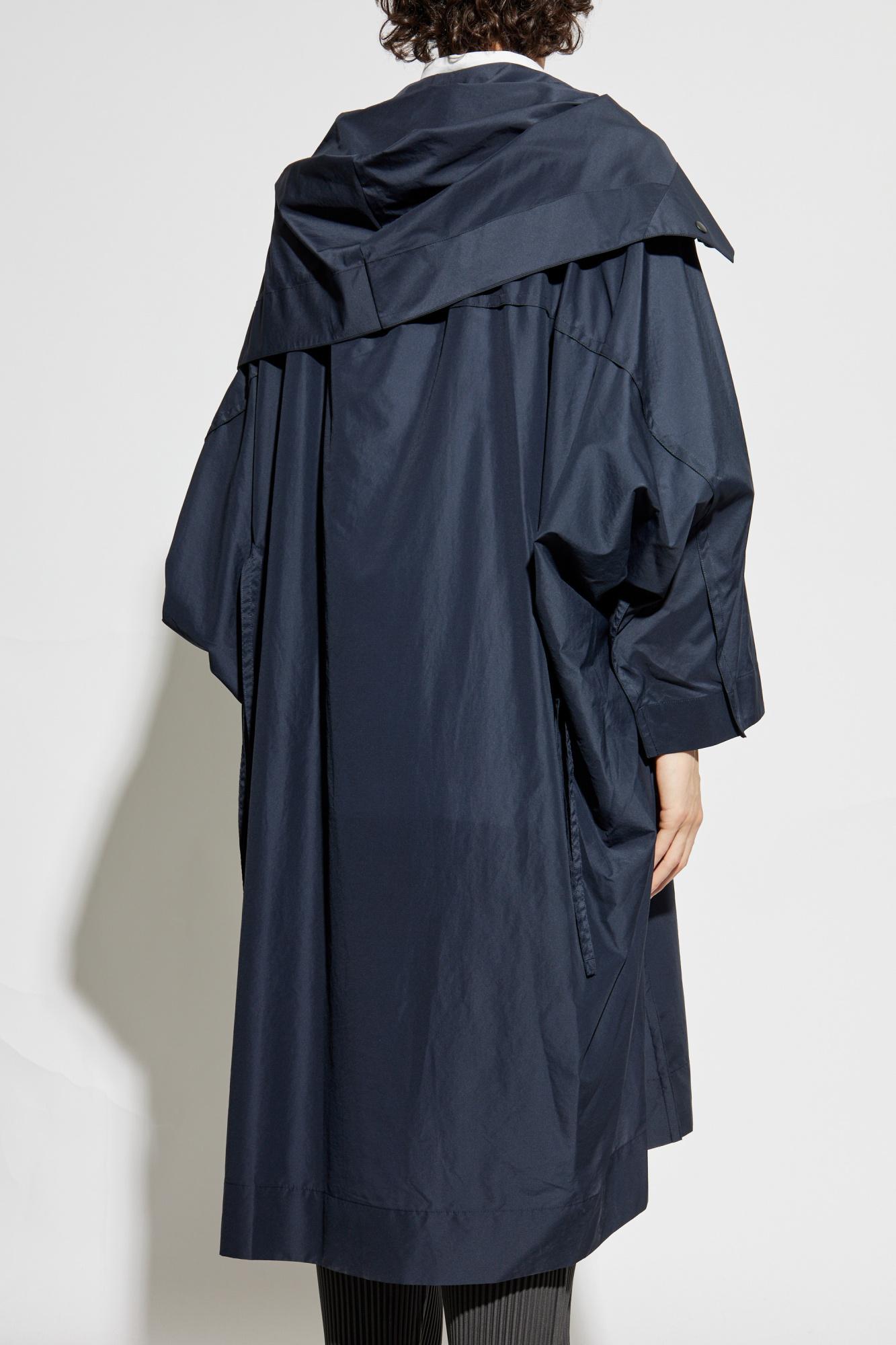 HOMME PLISSÉ ISSEY MIYAKE チェスターコート ネイビー homme plisse issey miyake 2022aw tailed pleats