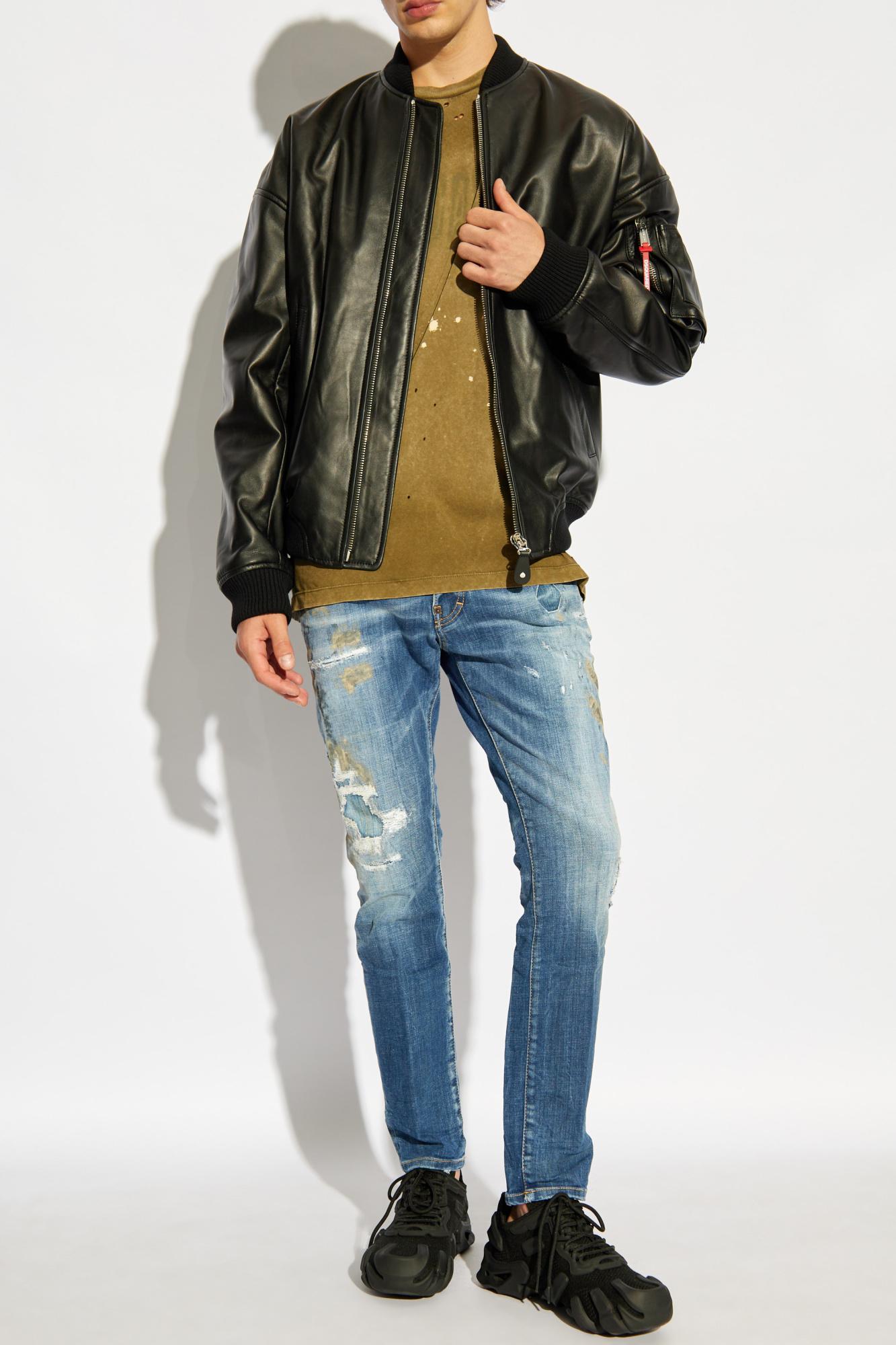 DSquared Leather jackets for Men Online Sale up to 69 off Lyst Canada