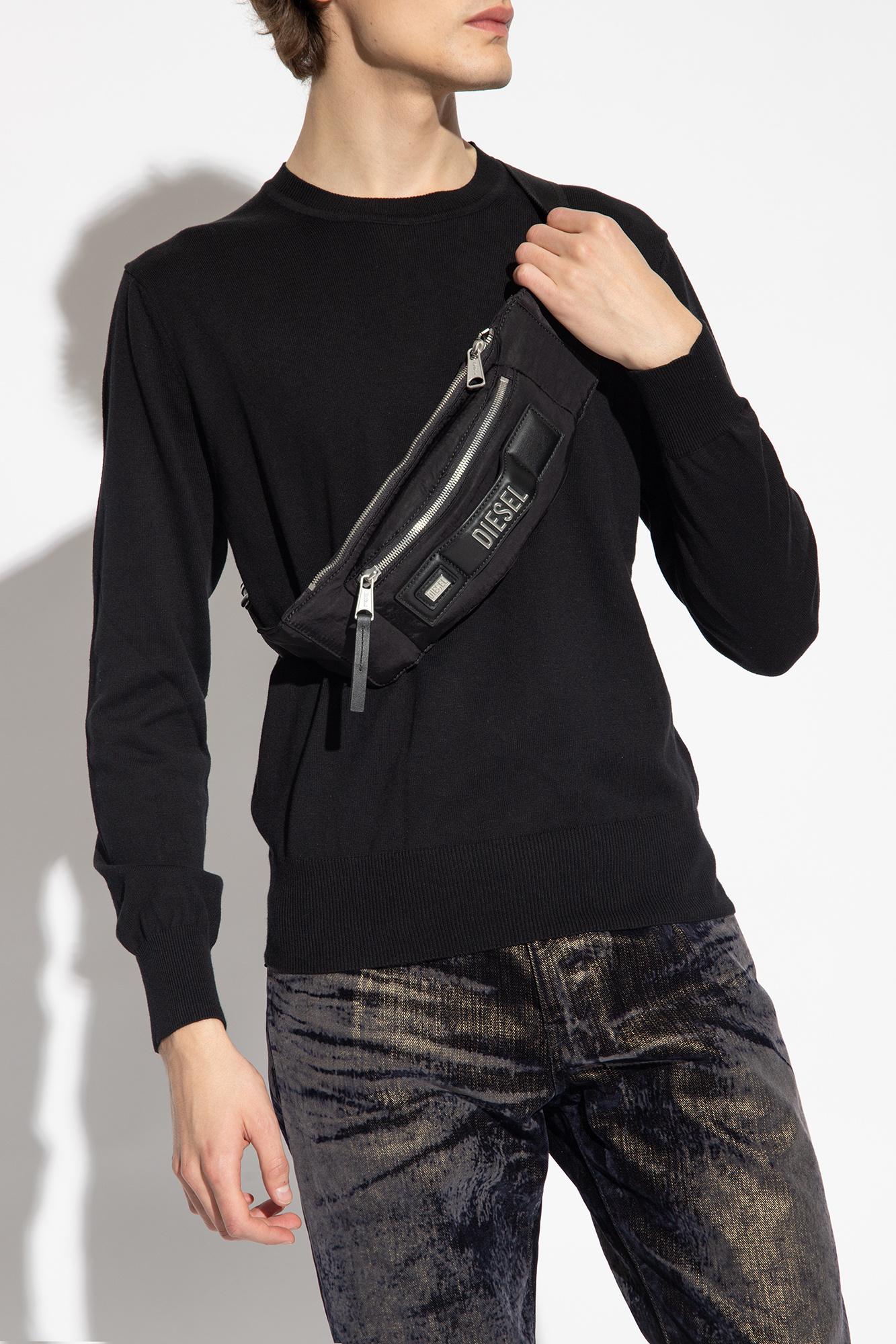 DIESEL 'Logos' Belt Bag in Black | Lyst UK DIESEL 'Logos' Belt Bag in Black | Lyst UK