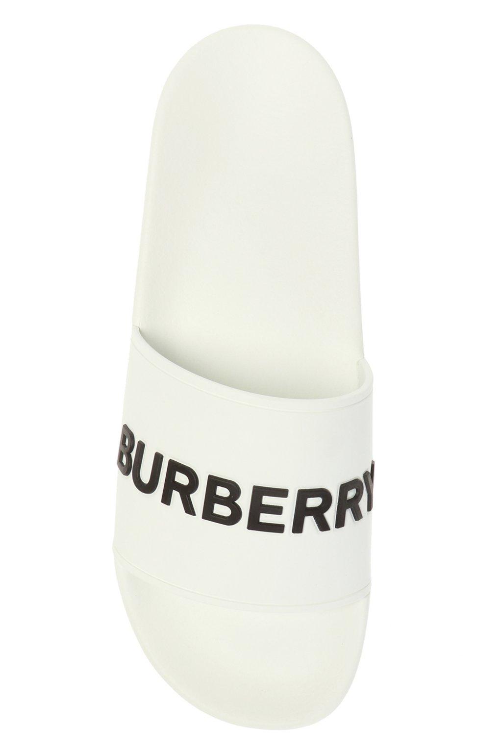 burberry print slides