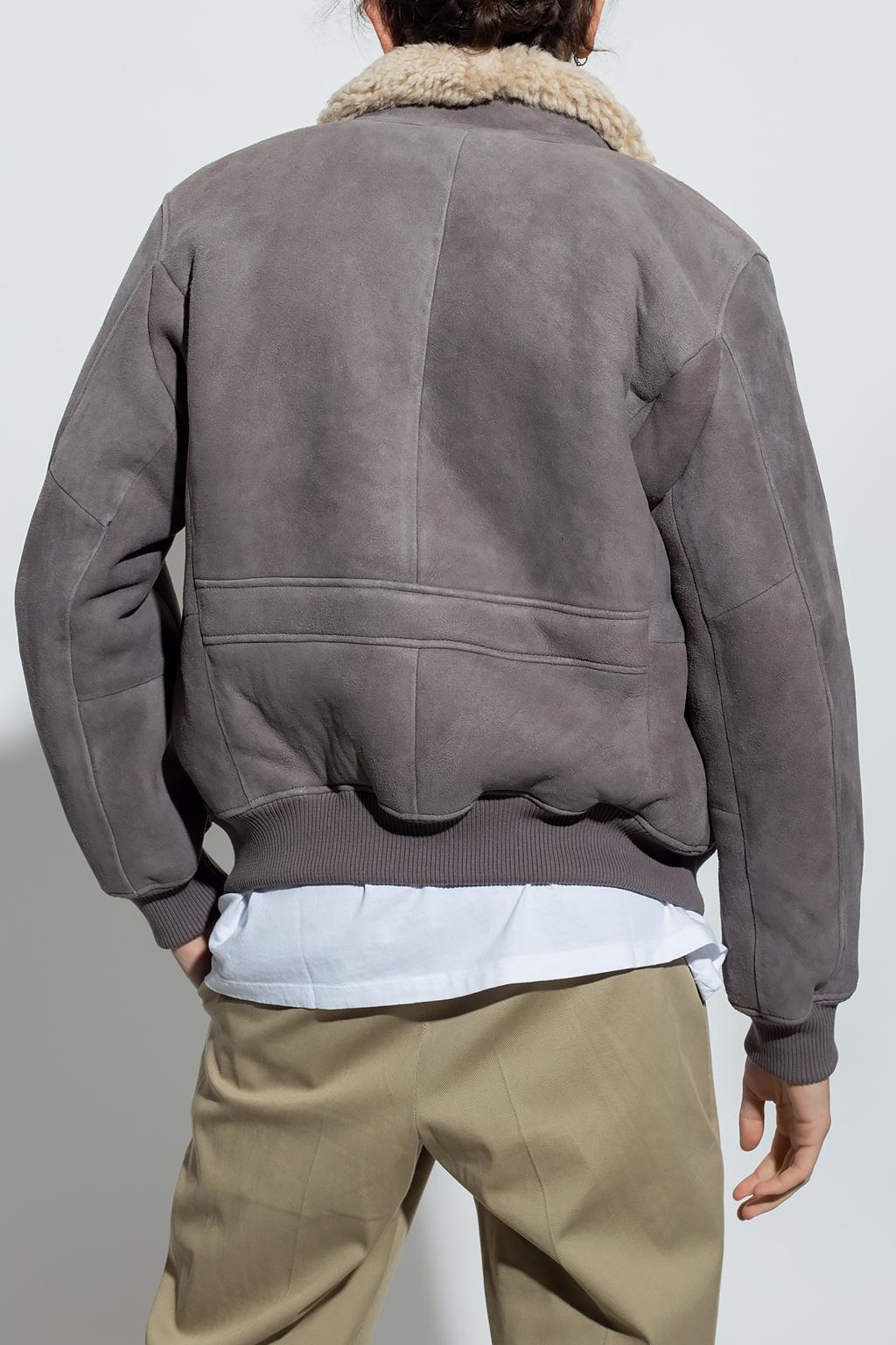 grey shearling jacket
