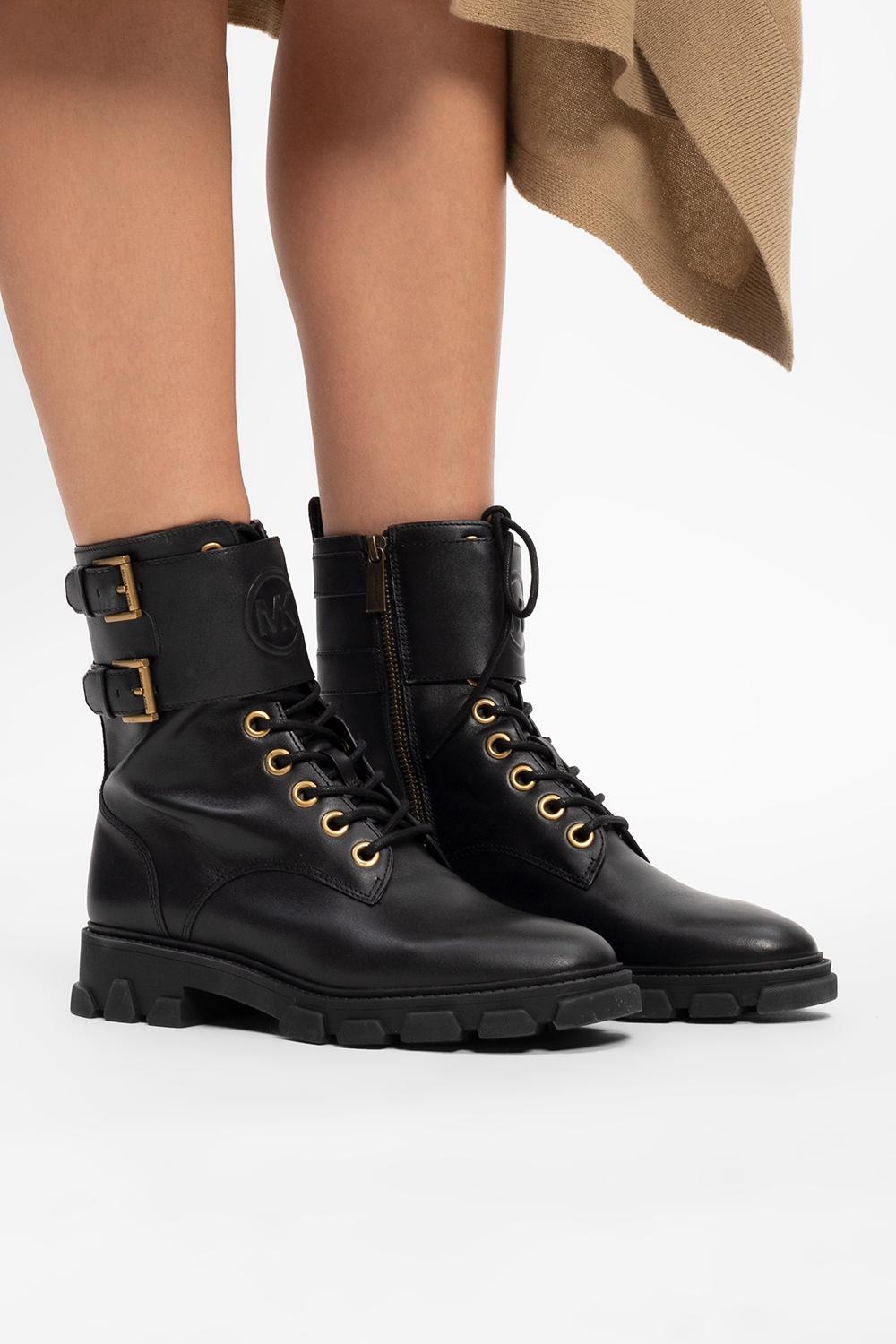 MICHAEL Michael Kors 'ridley' Combat Boots in Black | Lyst