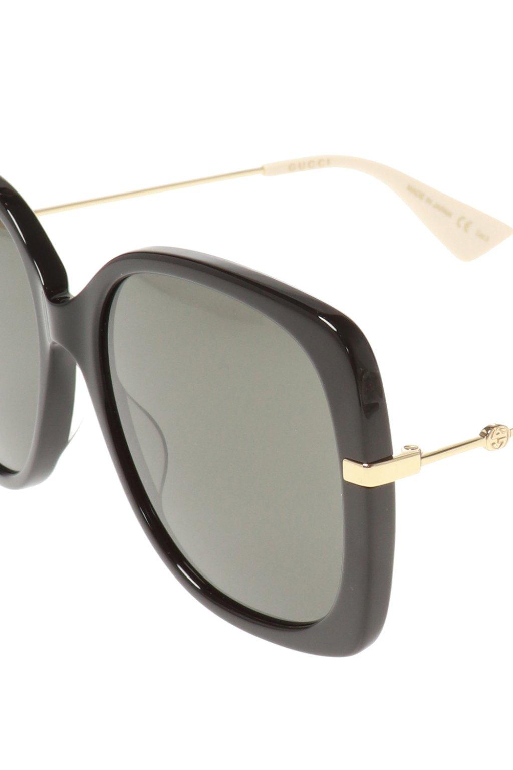 Gucci Bee Motif Sunglasses in Black Brown (Black) - Lyst