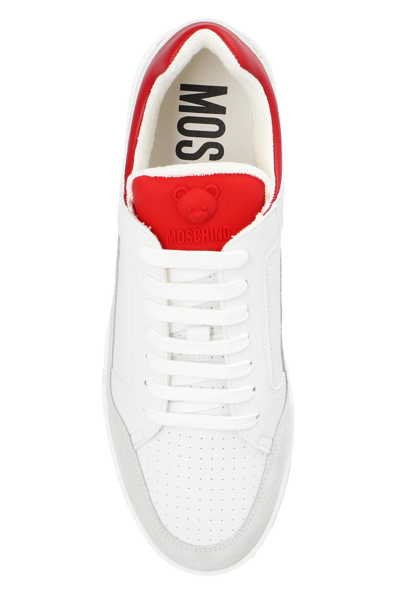 Moschino sales red sneakers