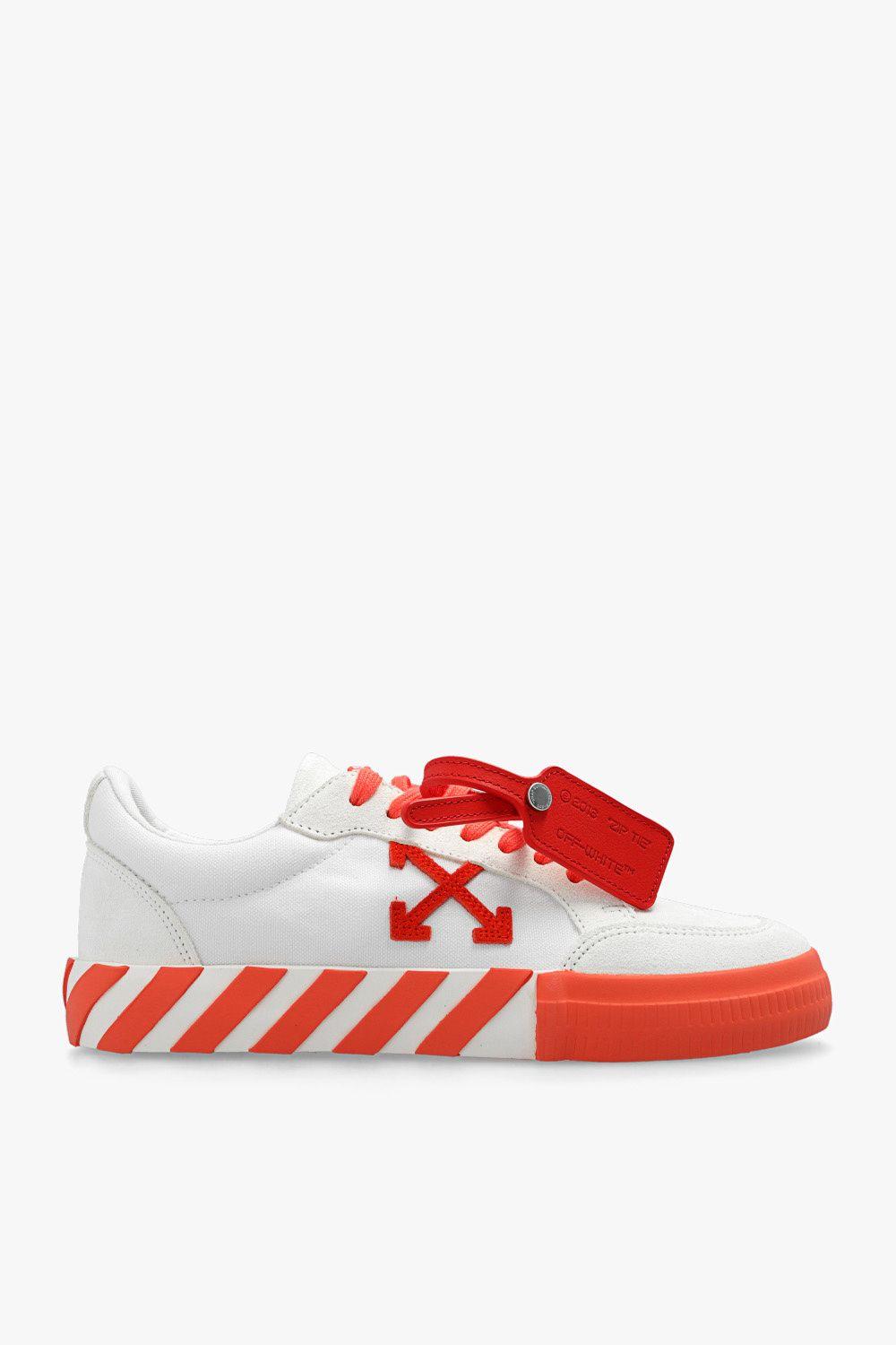 Off-White c/o Virgil Abloh 'low Vulcanized' Sneakers in Red