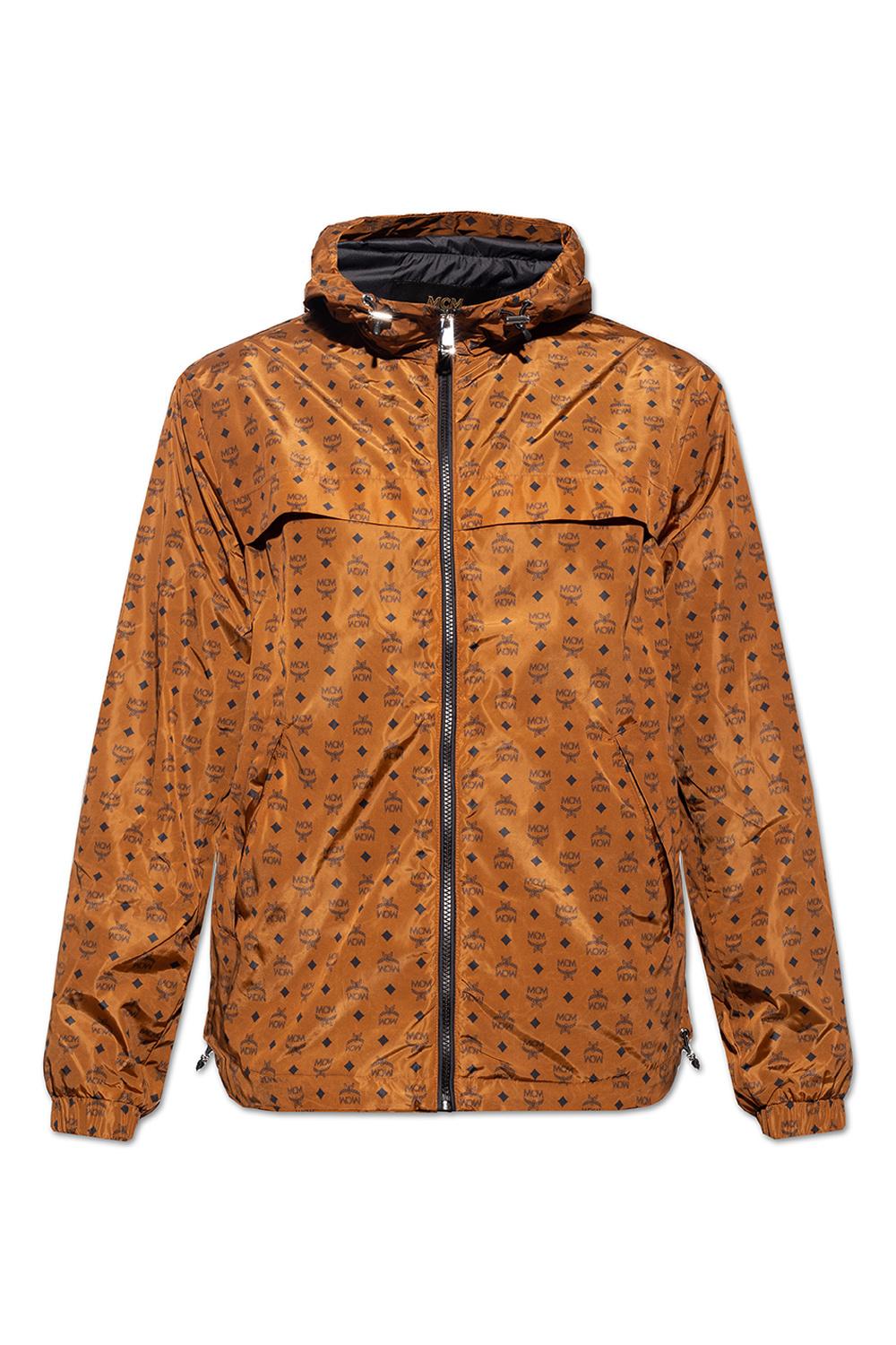 MCM Jacket With Logo in Brown for Men | Lyst